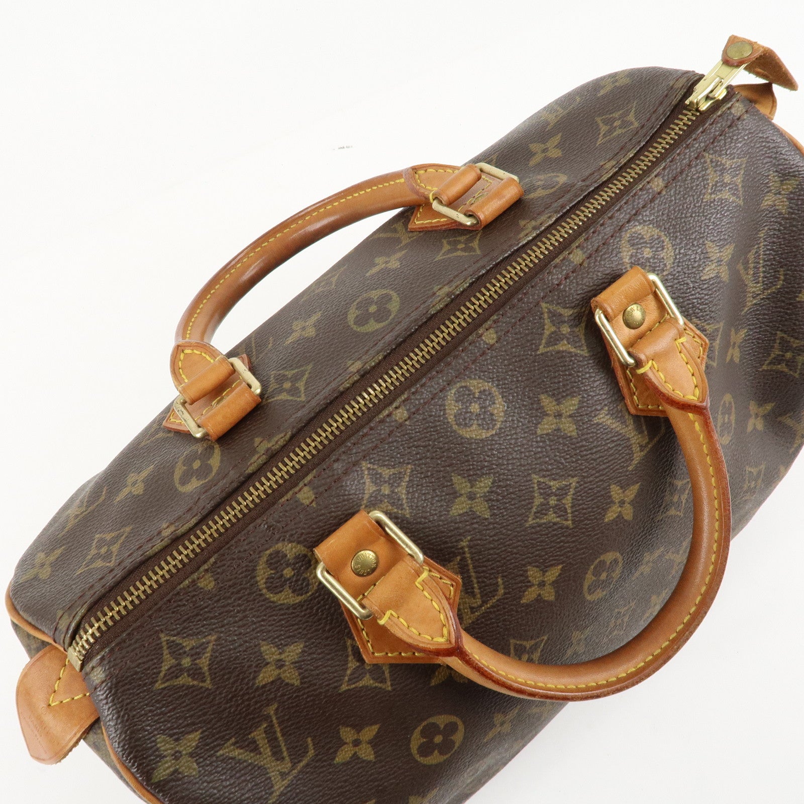 Louis Vuitton Monogram Speedy 30 Hand Bag Boston Bag M41526 Used