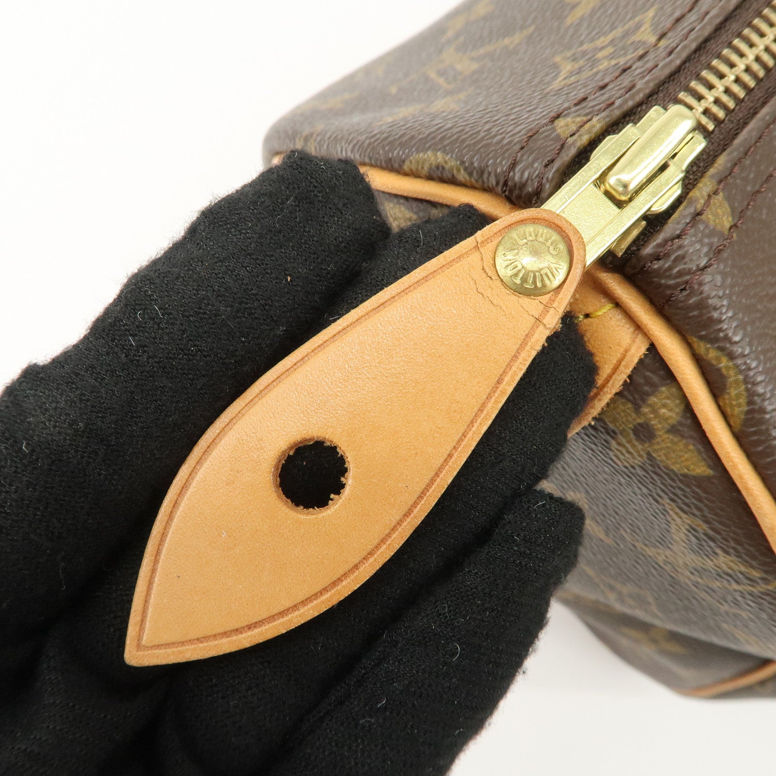 Louis Vuitton Monogram Speedy 30 Hand Bag Boston Bag M41108 Used