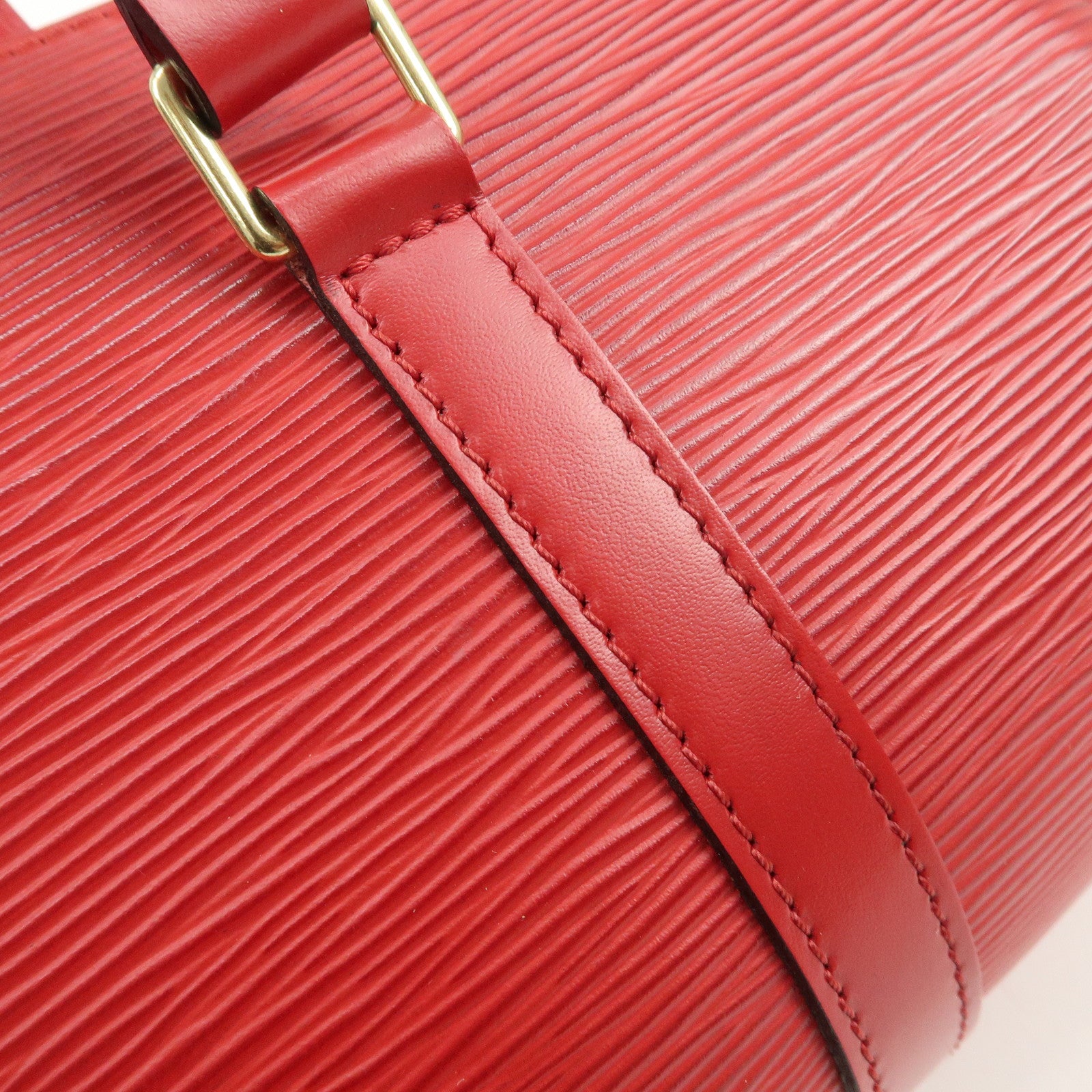 Louis Vuitton Epi Soufflo Hand Bag Castillian Red M52227 Used