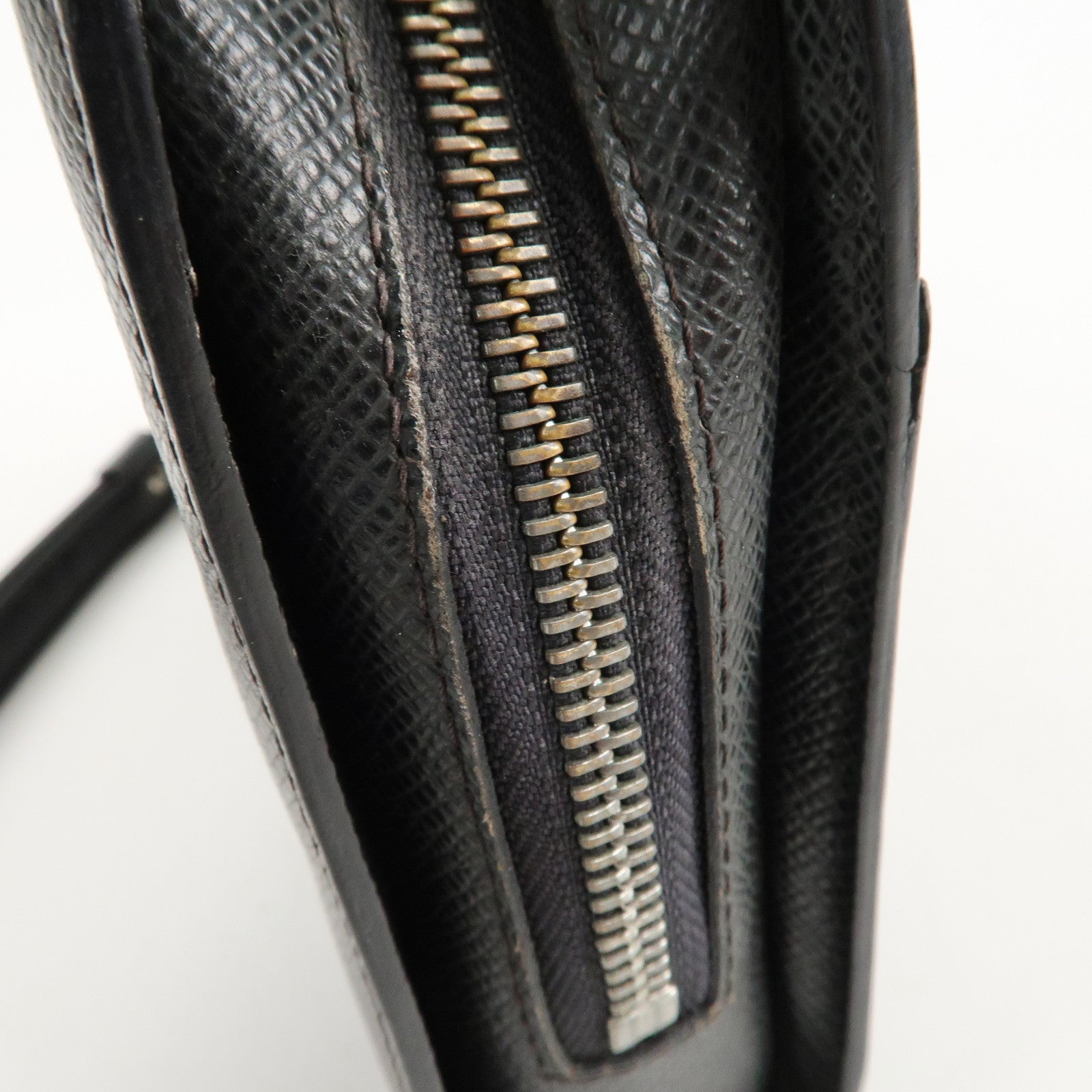 Louis Vuitton Taiga Baikal Clutch Bag Pouch Ardoise M30182 Used