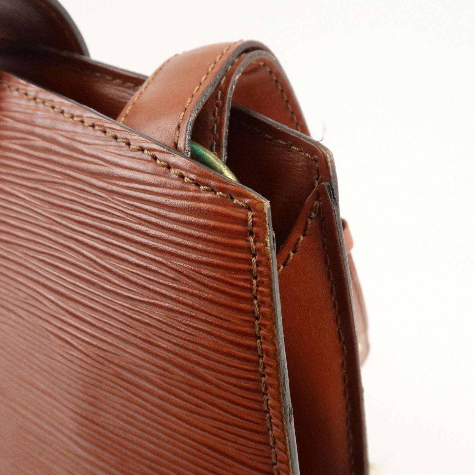 Louis Vuitton Epi Cluny Shoulder Bag Kenya Brown M52253 Used