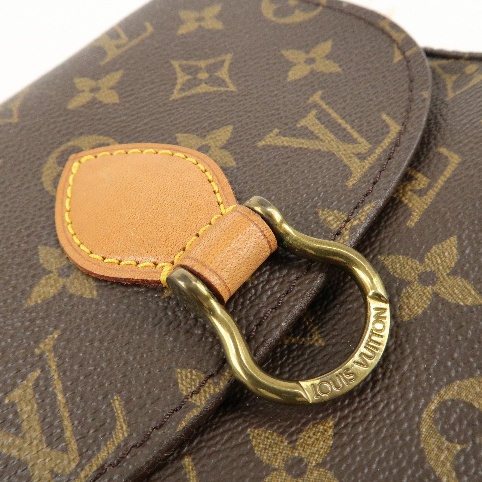 Louis Vuitton Monogram Saint Cloud MM Shoulder Bag Brown M51243 Used