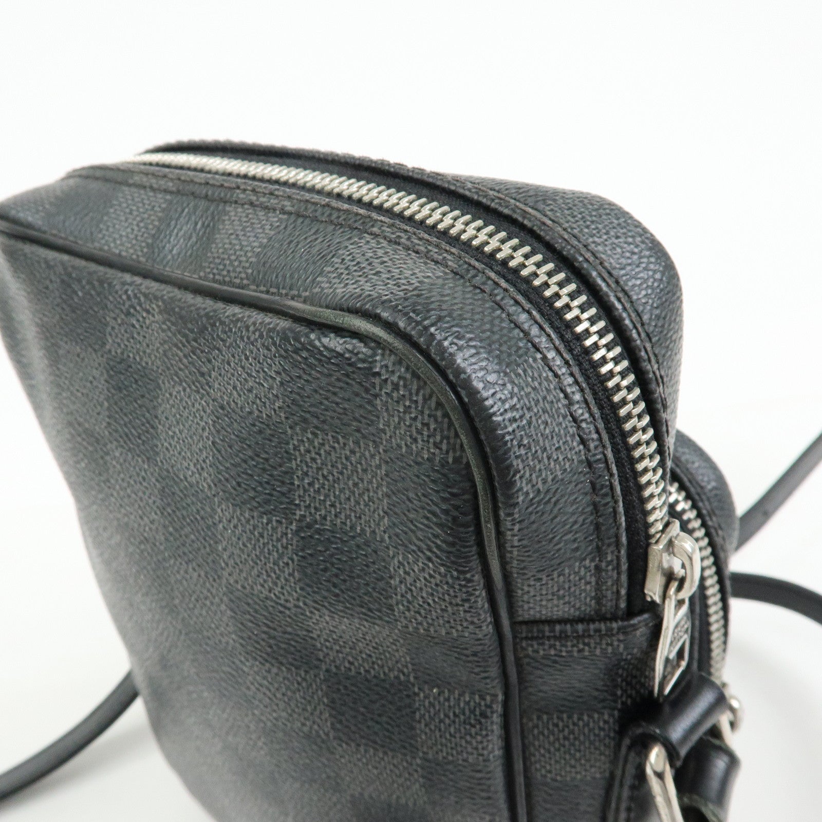 Louis Vuitton Damier Graphite Rem Shoulder Bag Black N41446