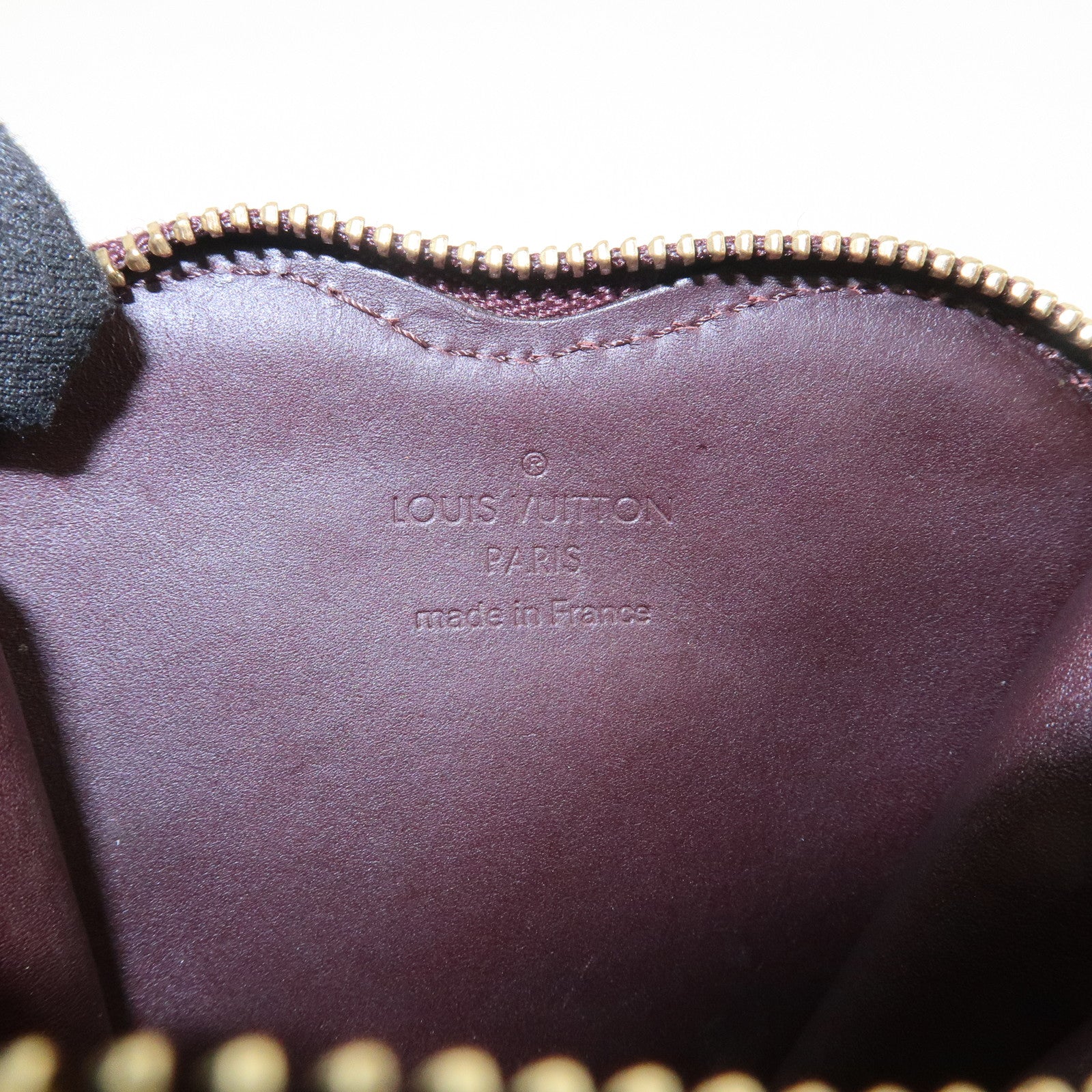 Louis Vuitton Monogram Vernis Porte Monnaie Coeur Coin Case M93561