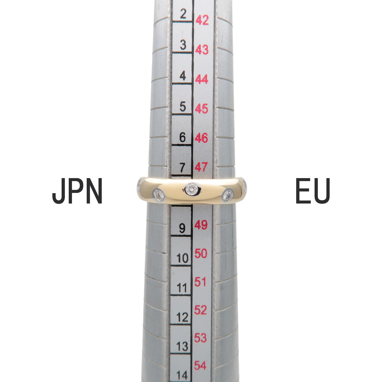 Tiffany&Co Dots Ring K18 750YG Yellow Gold 10P Diamond US4.5 EU48