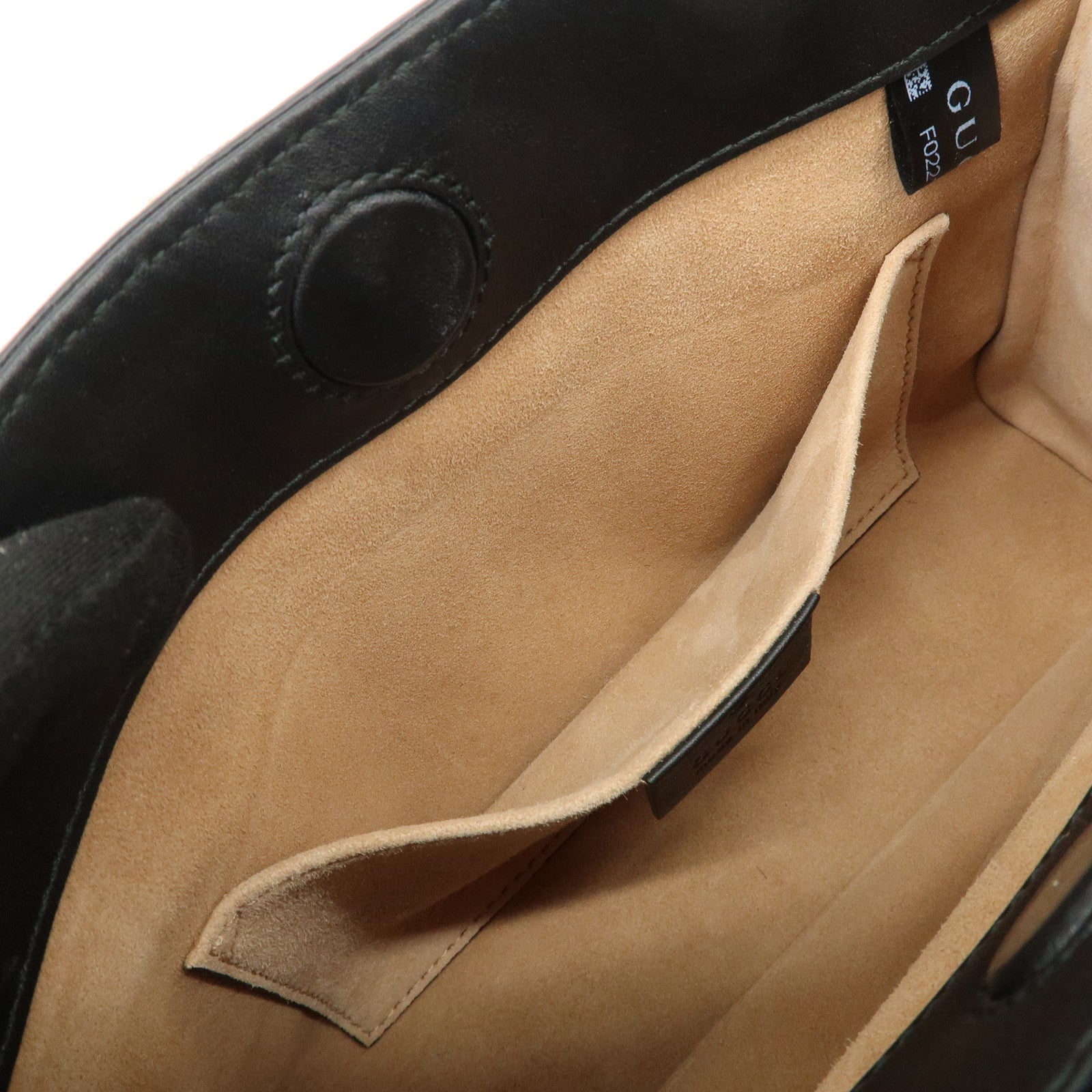 GUCCI Nimfair Bamboo Sherry Unborn Calf Leather 2Way Bag 470271 Used