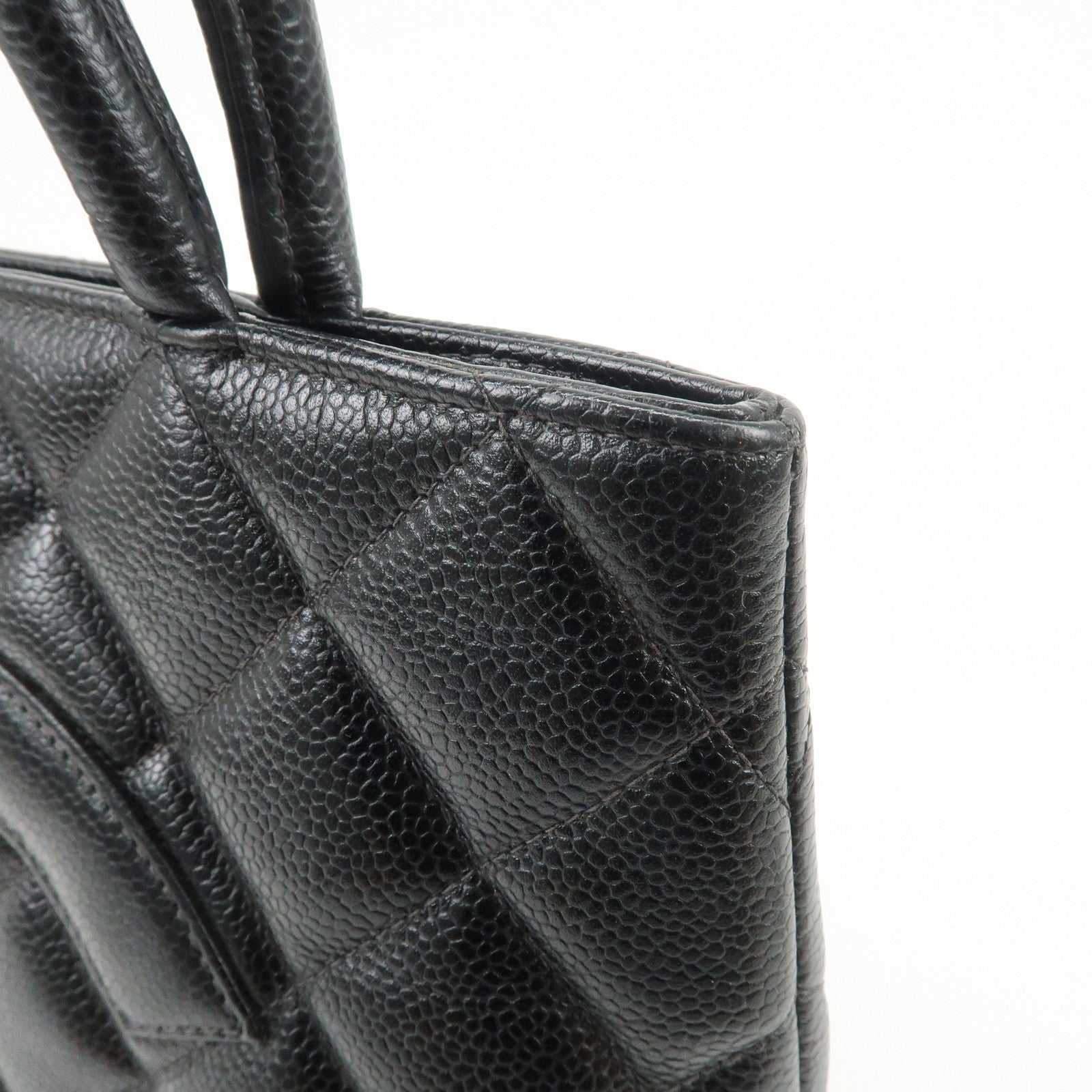 CHANEL Matelasse COCO Mark Medallion Tote Bag Hand Bag A01804