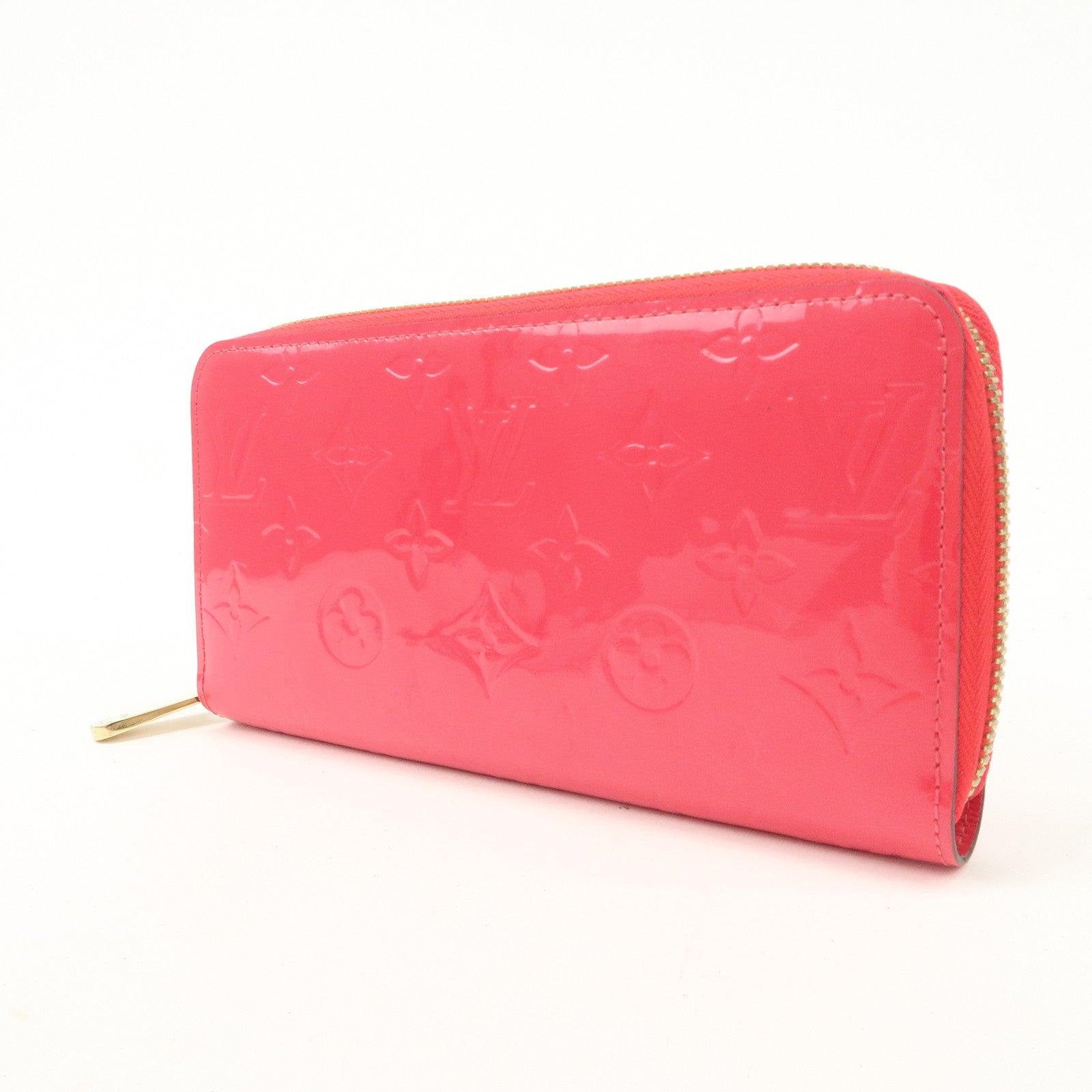 Louis Vuitton Monogram Vernis Round Zippy Wallet Hot Pink M93058 Used