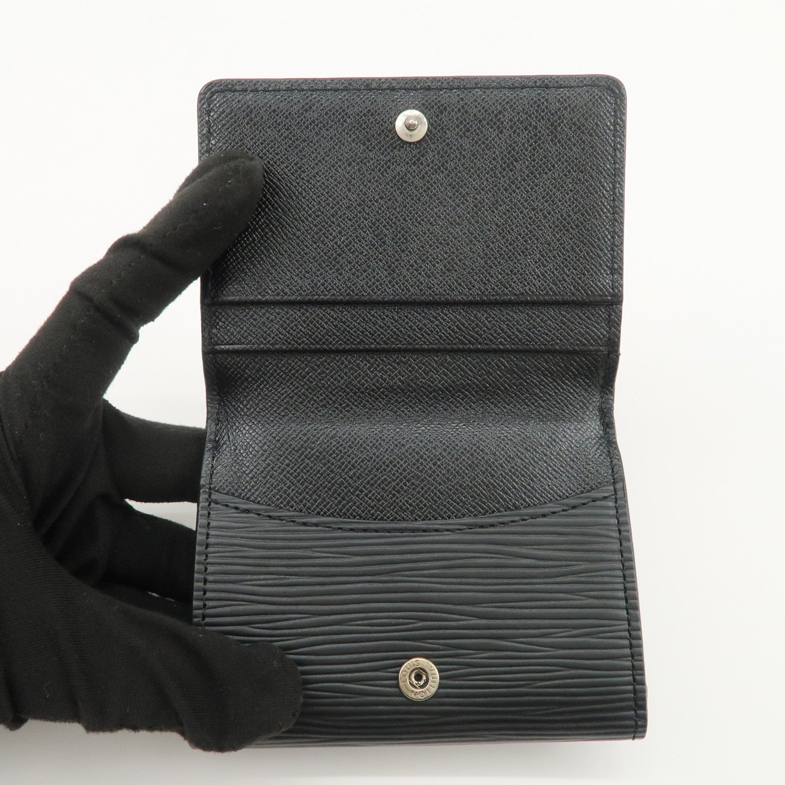 Louis Vuitton Epi Leather Ludlow Coin Case Card Case Noir M63302