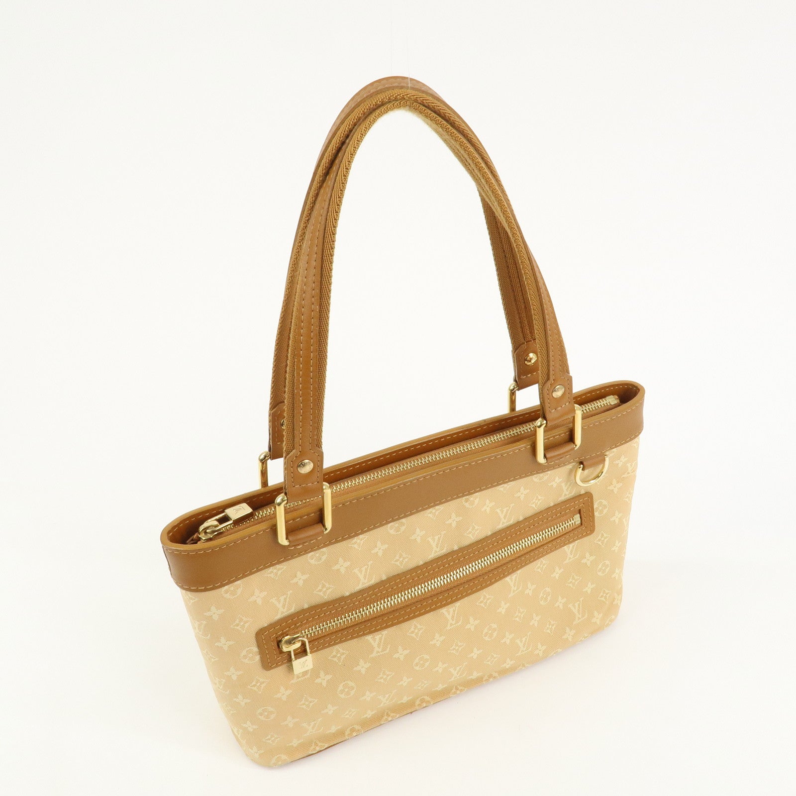 Louis Vuitton Monogram Mini Lucille PM Hand Bag Beige M92684