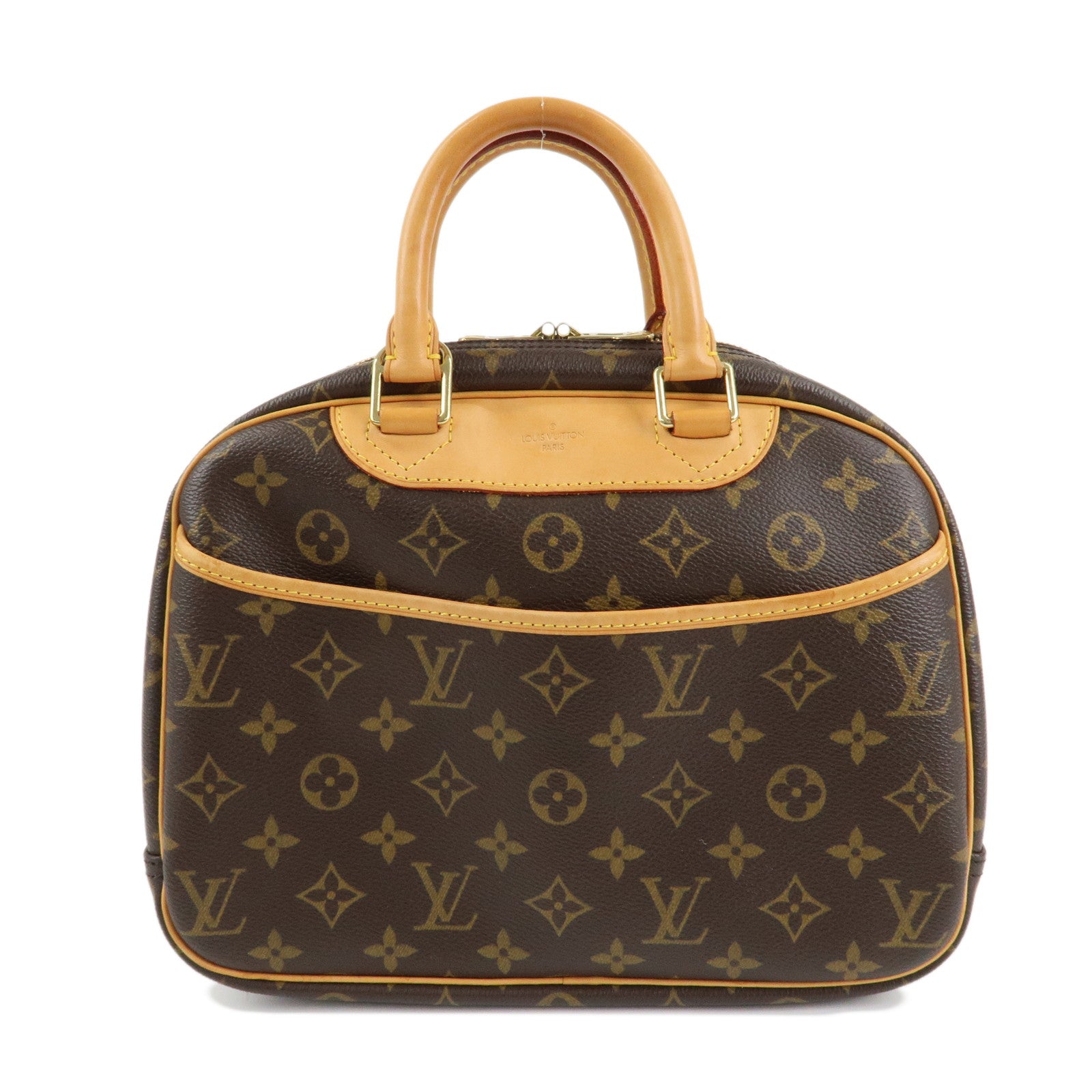 Louis Vuitton Monogram Trueville Hand Bag Brown M42228 Used