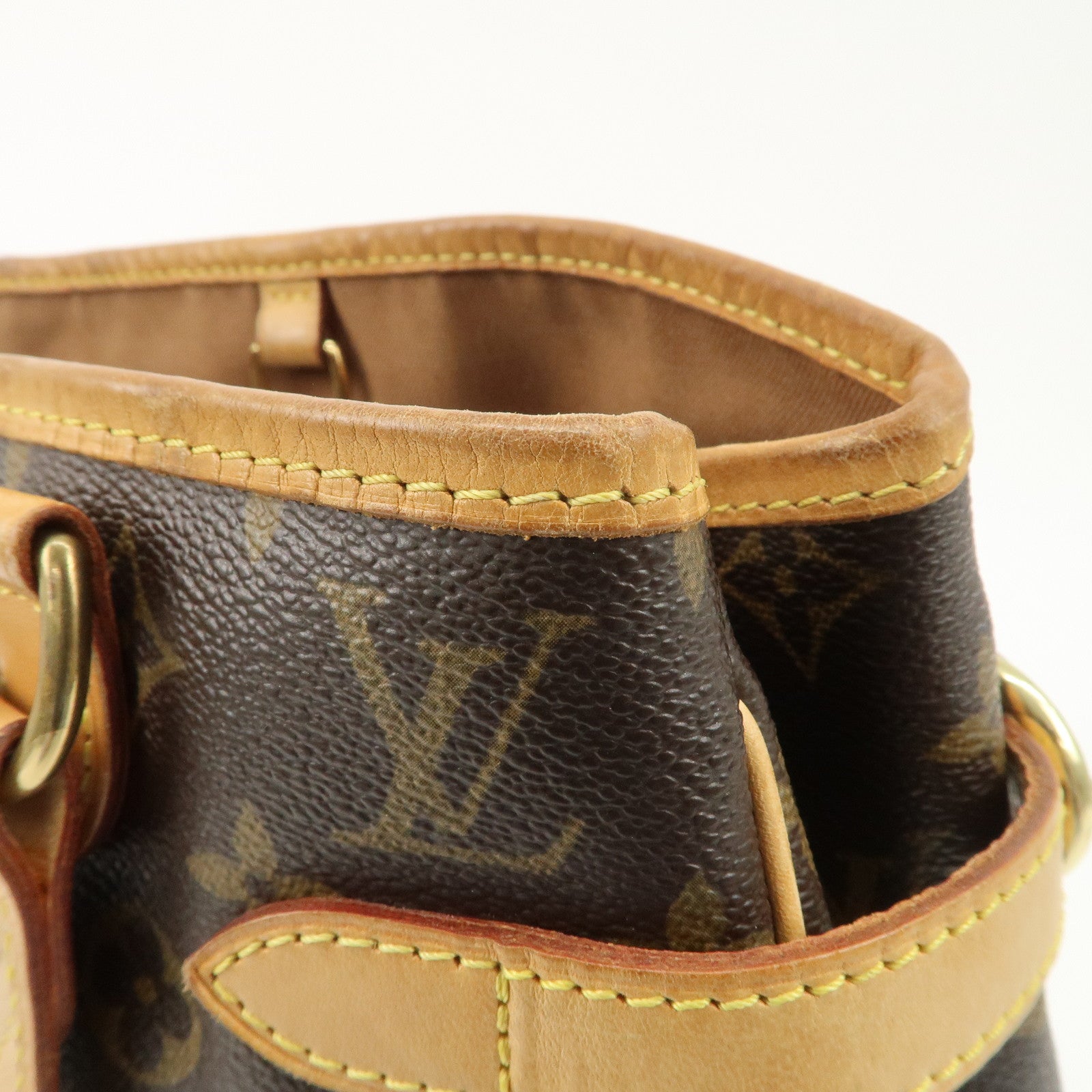 Louis Vuitton Monogram Batignolles Vertical Tote Bag Brown M51153 Used