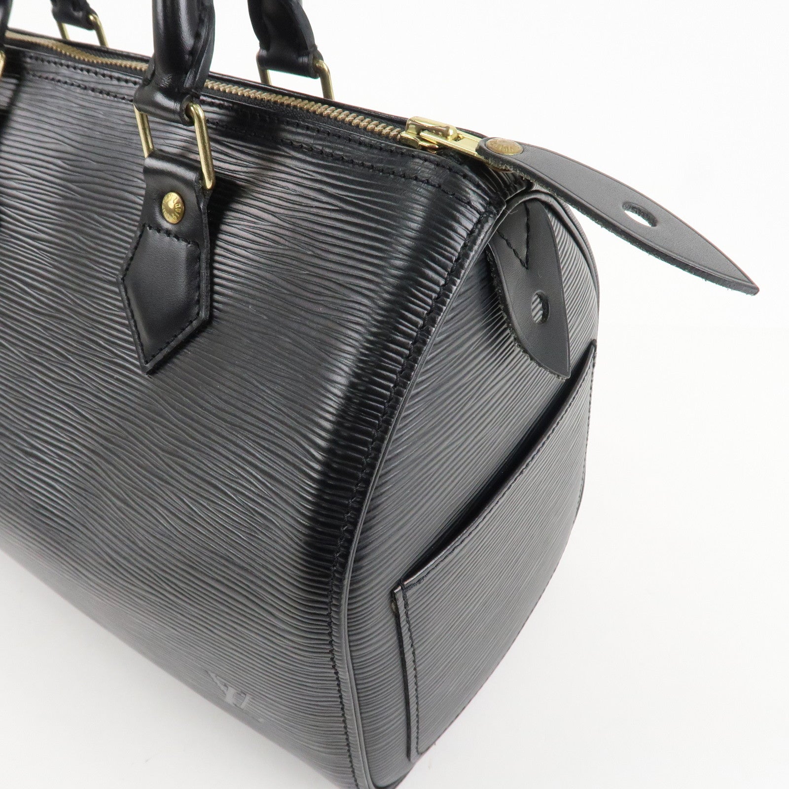 Louis Vuitton Epi Speedy 25 Hand Bag Boston Bag Noir M59032 Used