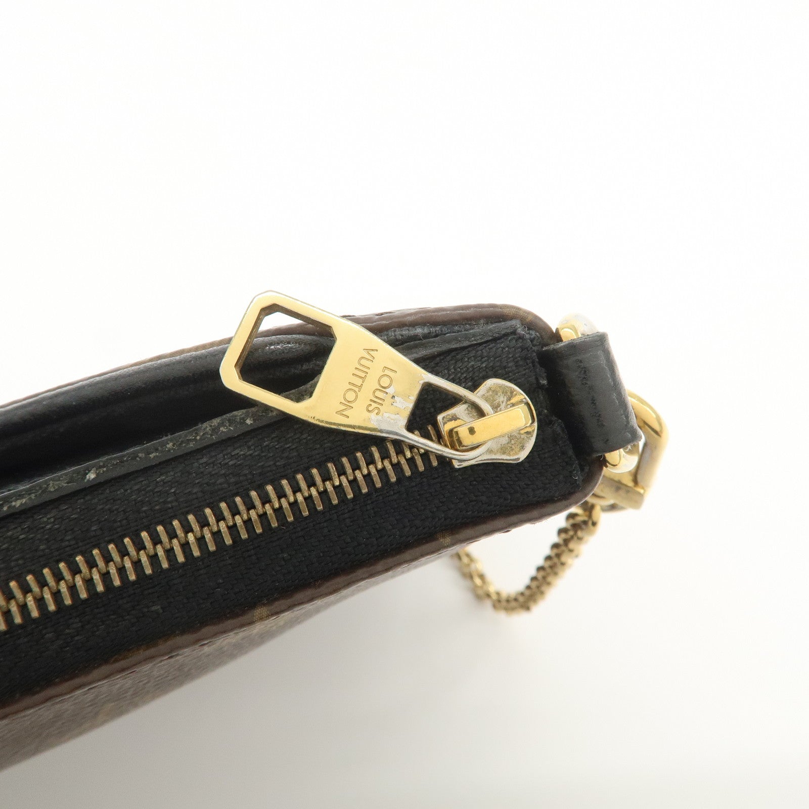 Louis Vuitton Monogram Pallas Clutch 2Way Shoulder Bag Noir M41639