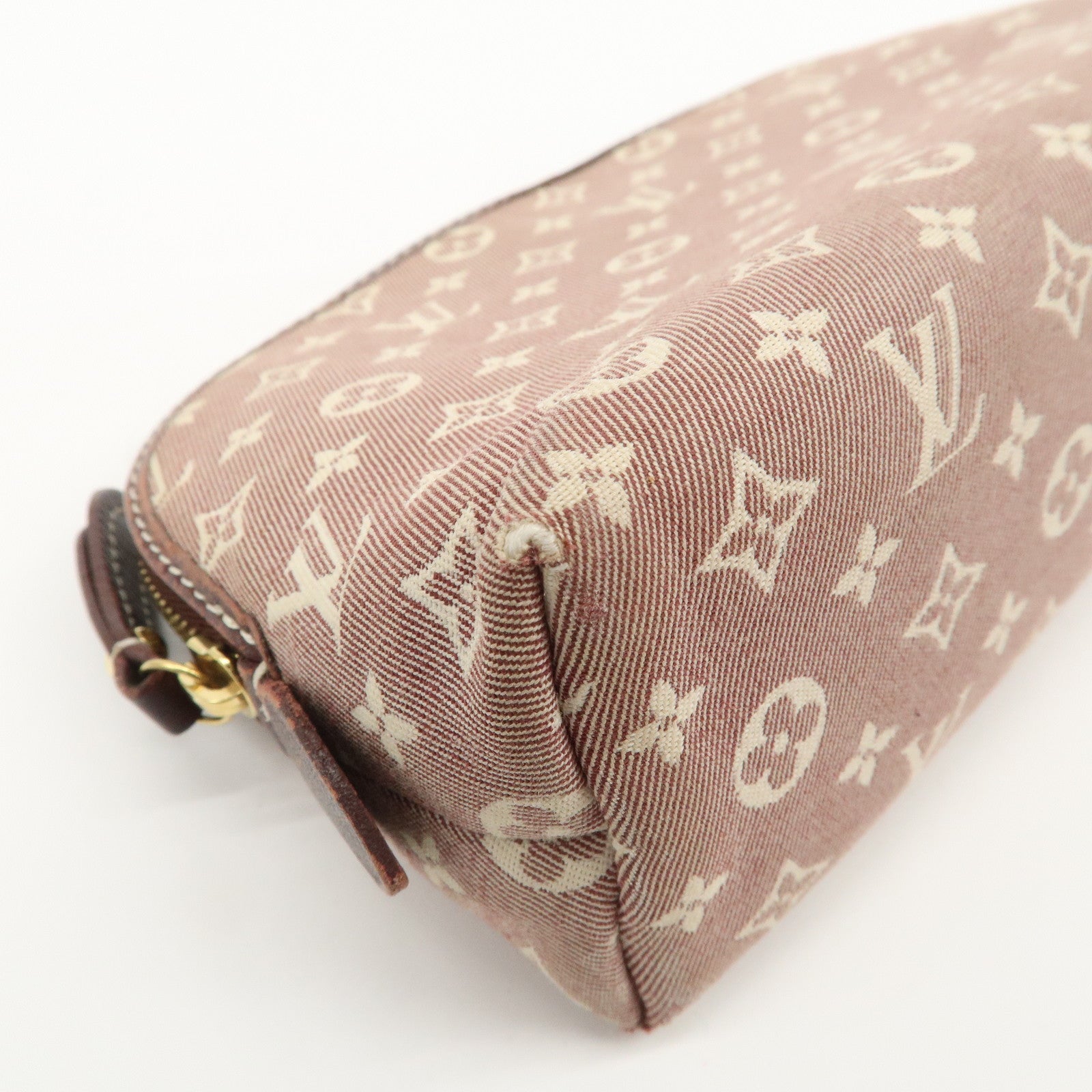 Louis Vuitton Monogram Idylle Pochette Cosmetic Pouch Sepia M40377