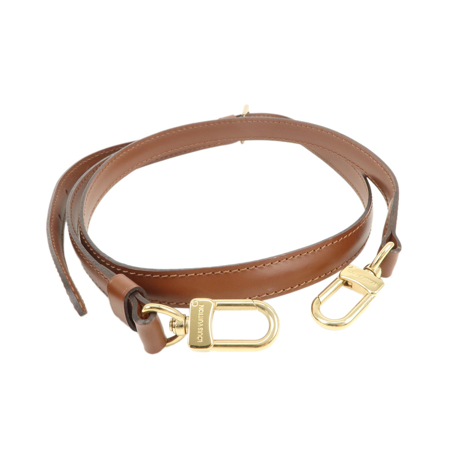 Louis Vuitton Leather Shoulder Strap For Monceau Bag Brown