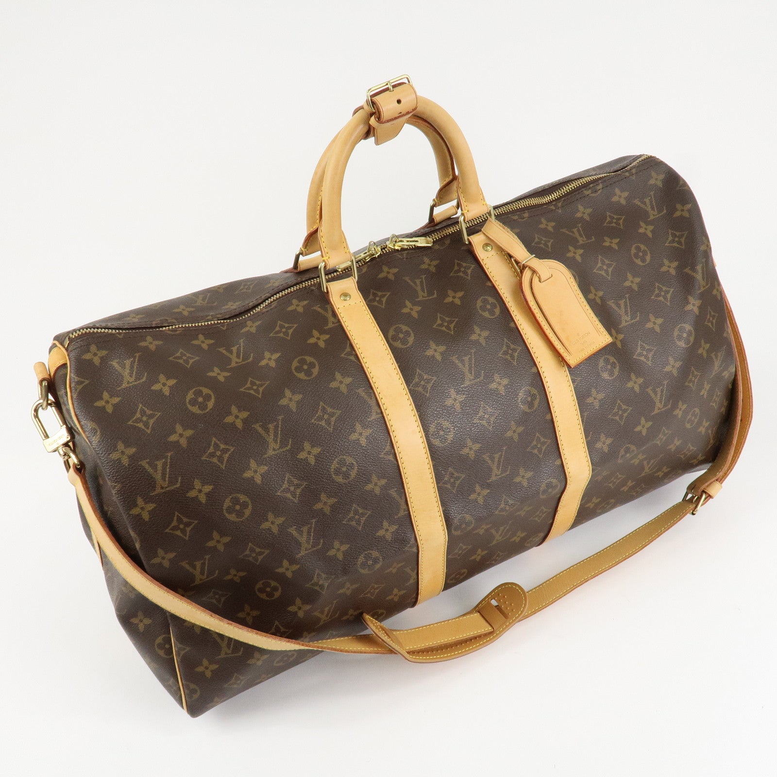 Louis Vuitton Monogram Keep All Bandouliere 55 Boston Bag M41414 Used