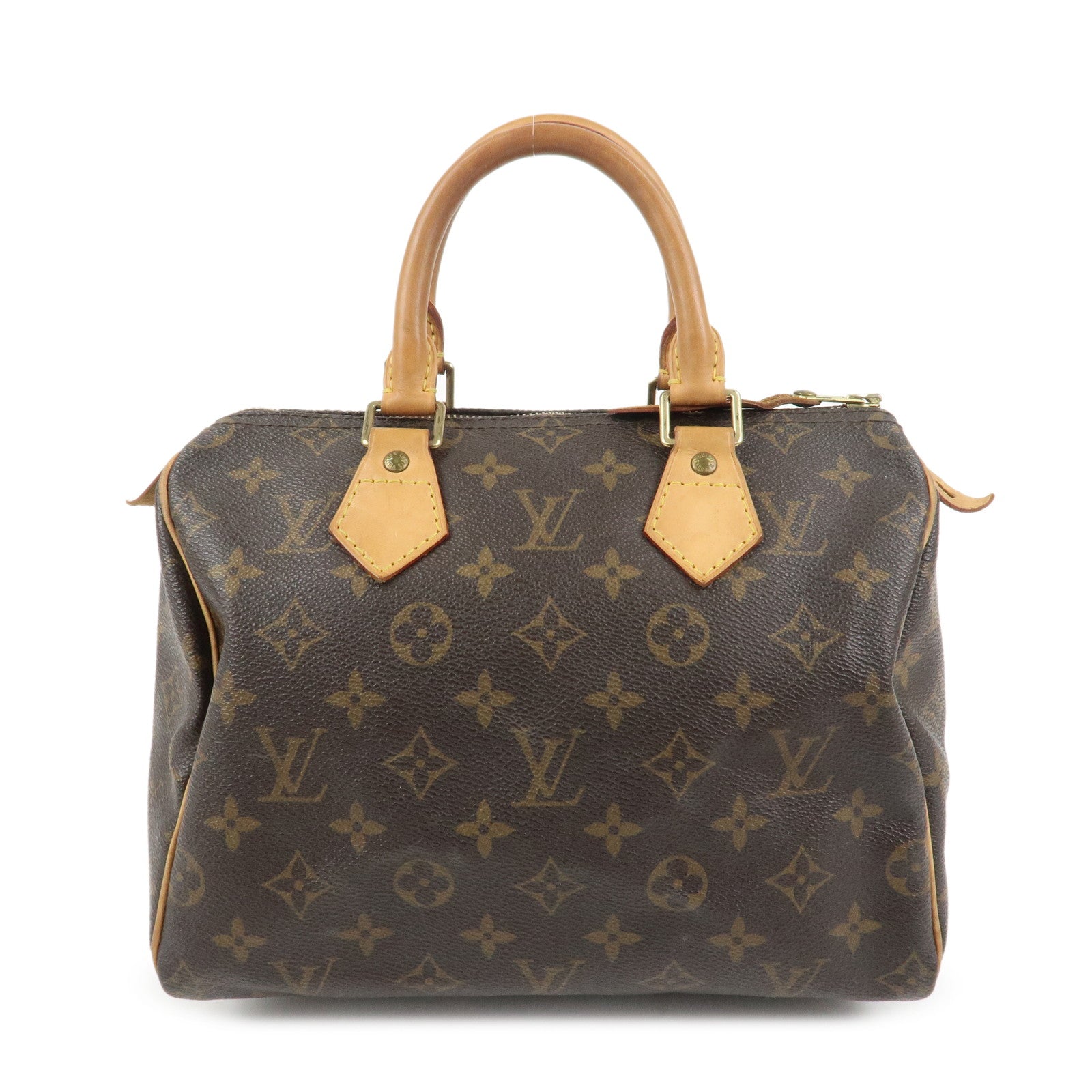 Louis Vuitton Monogram Speedy 25 Boston Bag Hand Bag Brown M41528
