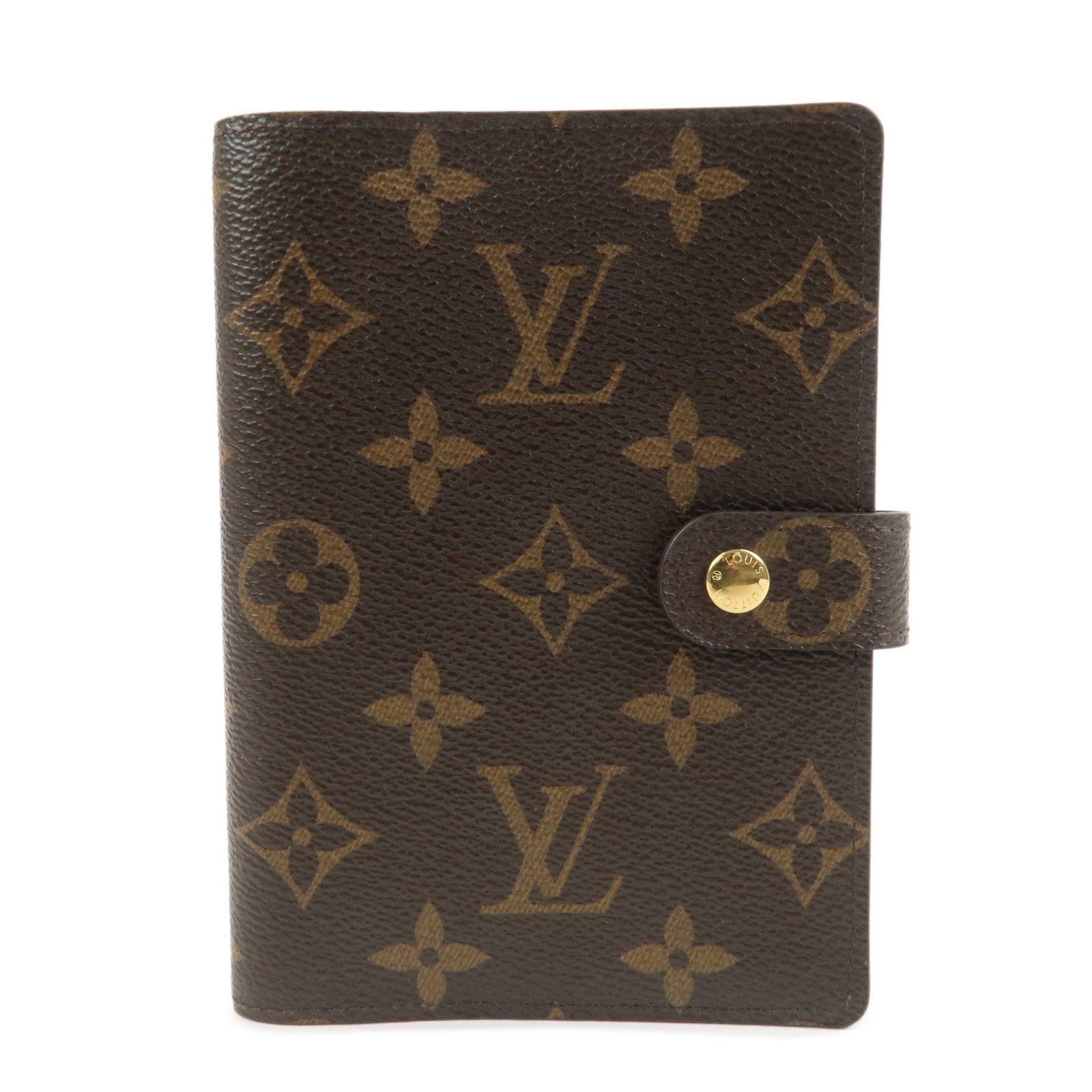 Louis Vuitton Monogram Agenda PM Planner Cover Brown R20005