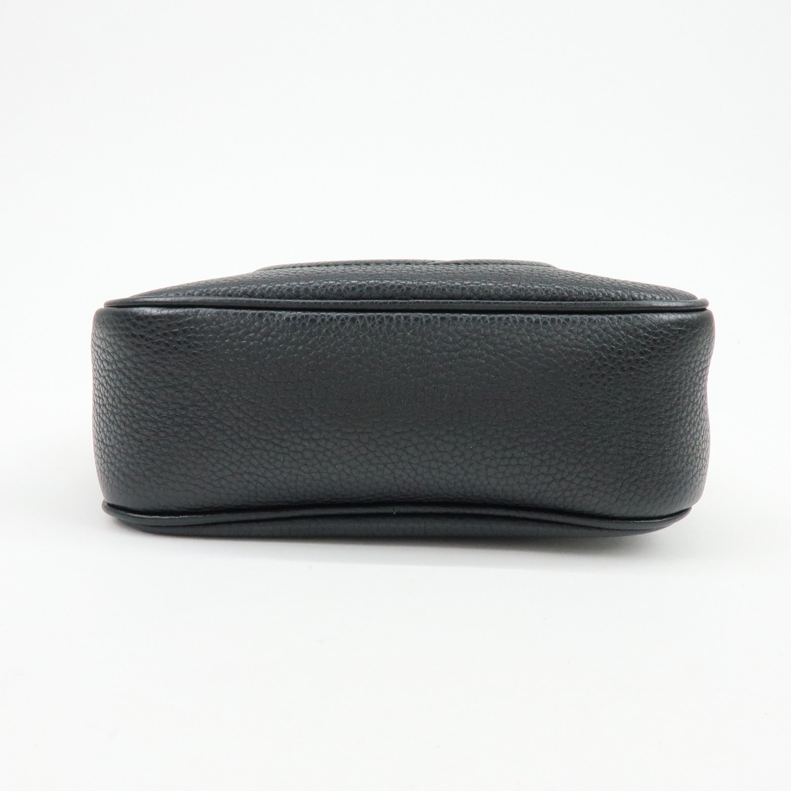 GUCCI SOHO Leather Shoulder Crossbody Bag Black 308364