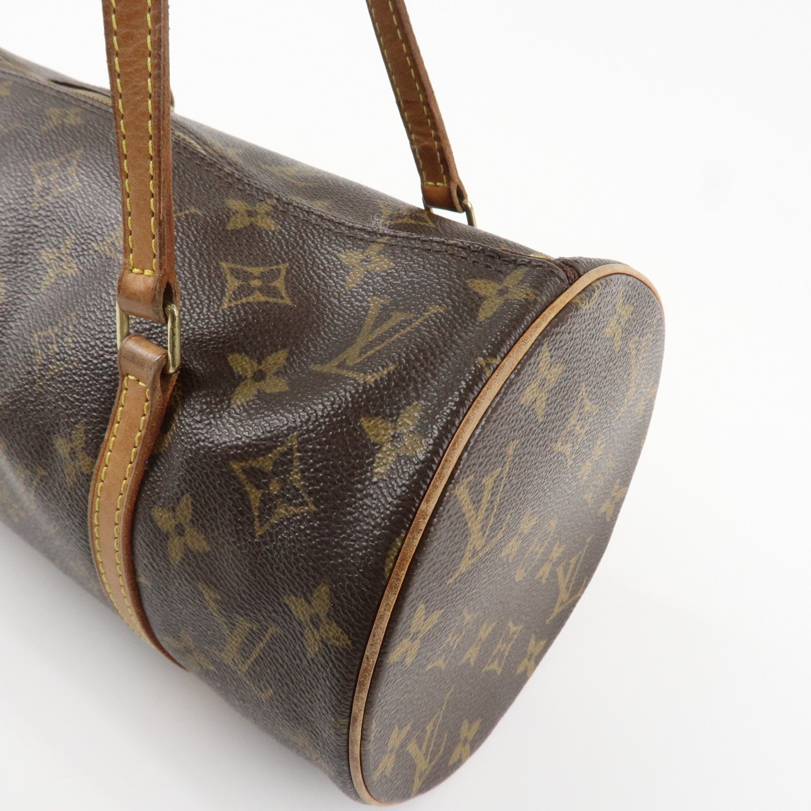 Louis Vuitton Monogram Papillon 30 Hand Bag Brown M51385 Used