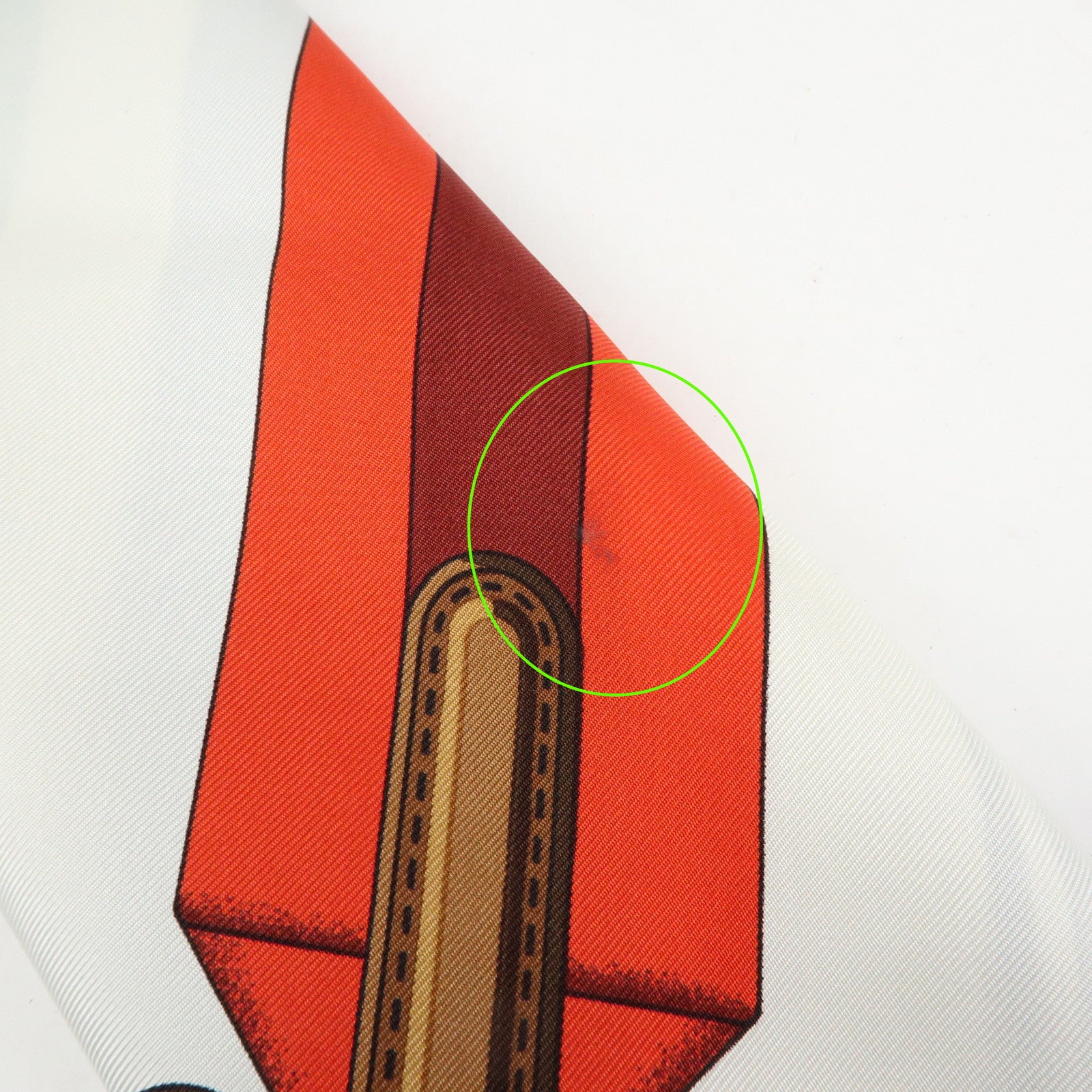 HERMES Carre 90 Silk 100% J.METZ Les Sangles Scarf Blue Green Red