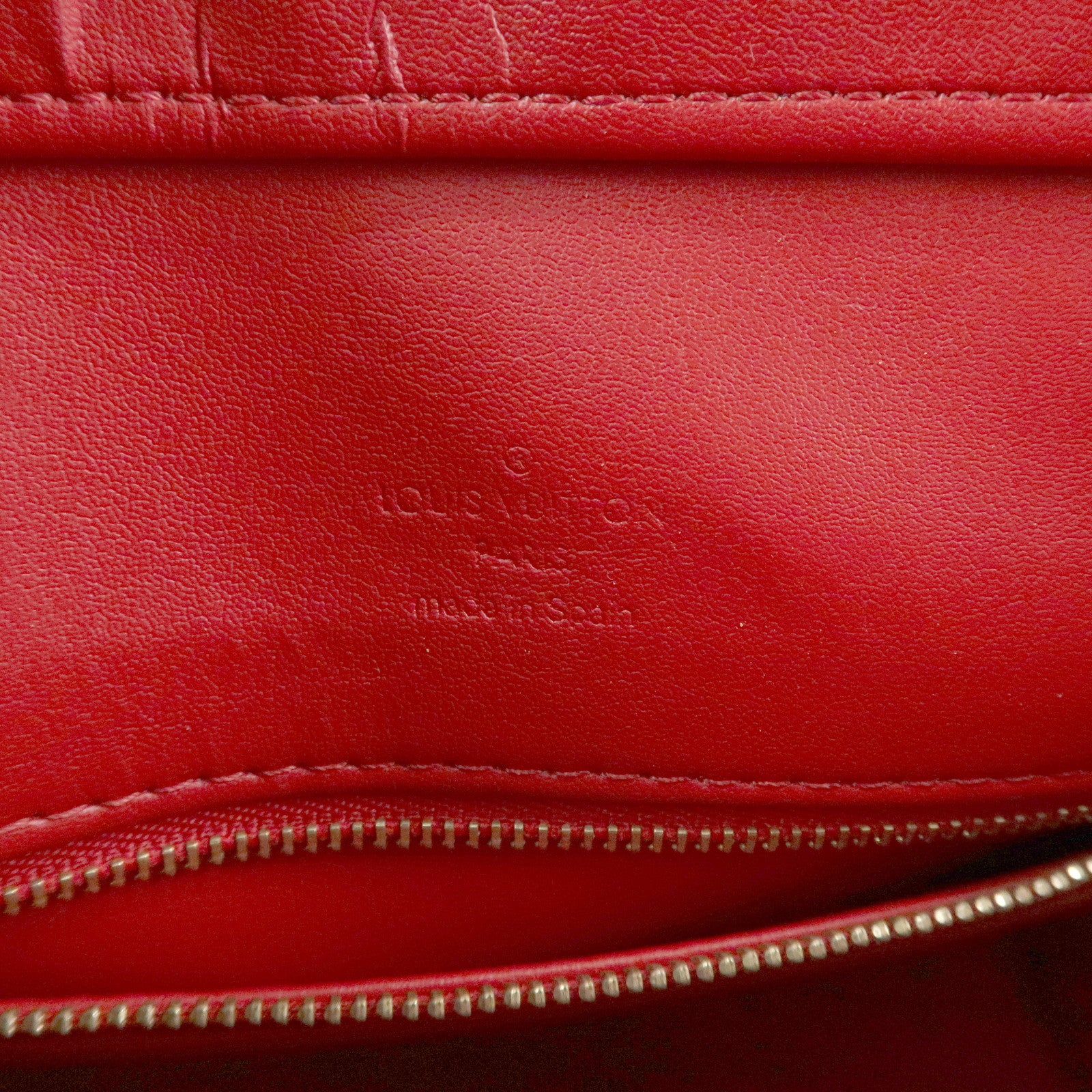 Louis Vuitton Monogram Vernis Leather Houston Hand Bag RougeM91092