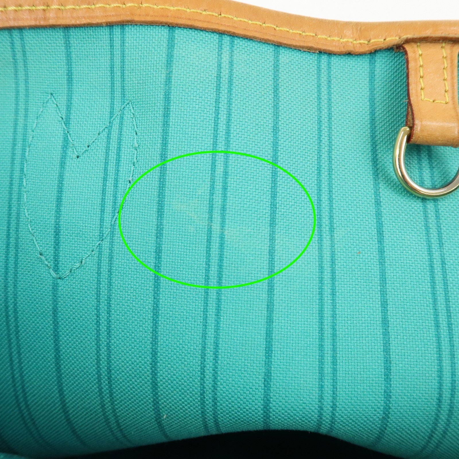 Louis Vuitton Monogram V Neverfull MM Tote Bag Turquoise M41601