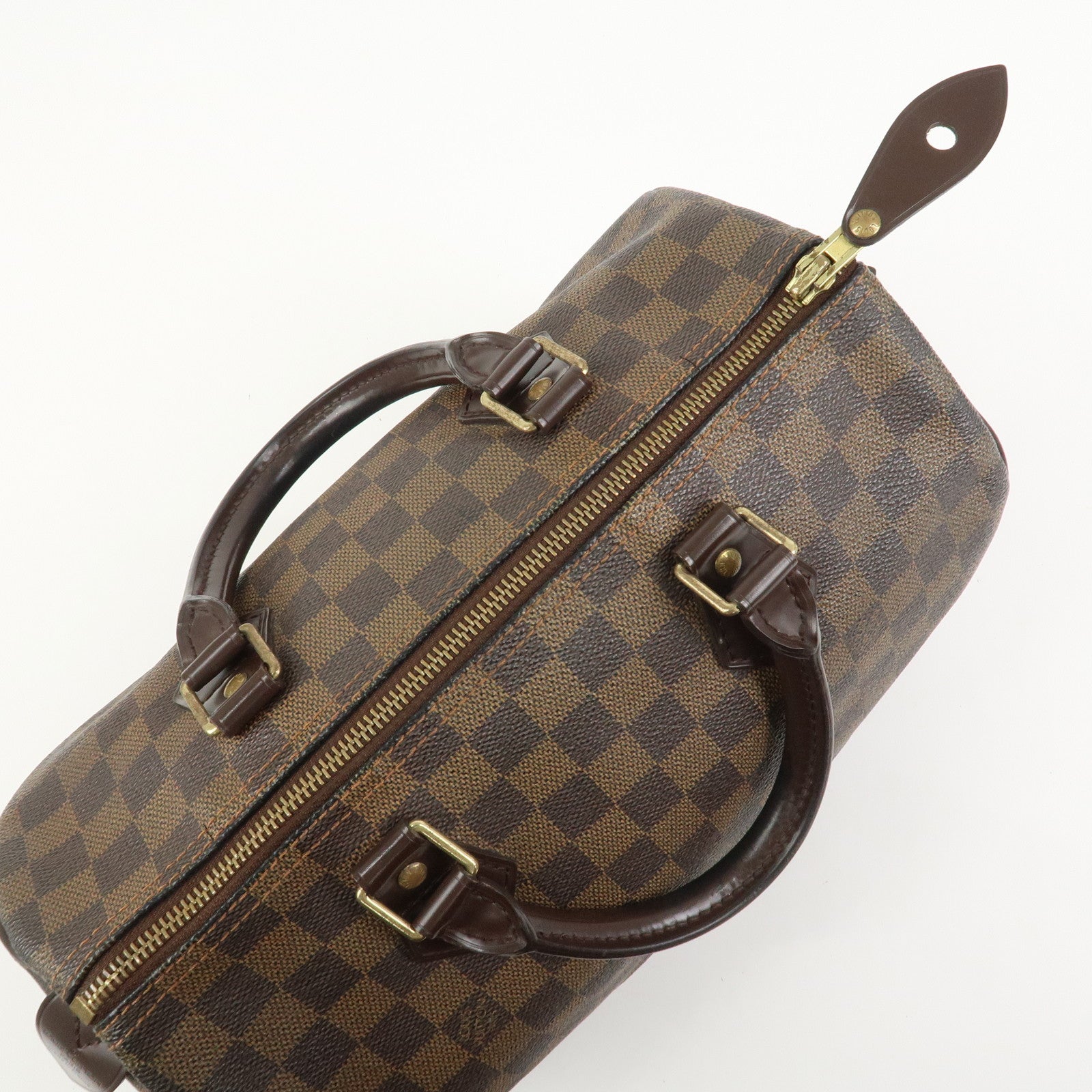 Louis Vuitton Damier Ebene Speedy 25 Hand Bag Boston Bag N41532