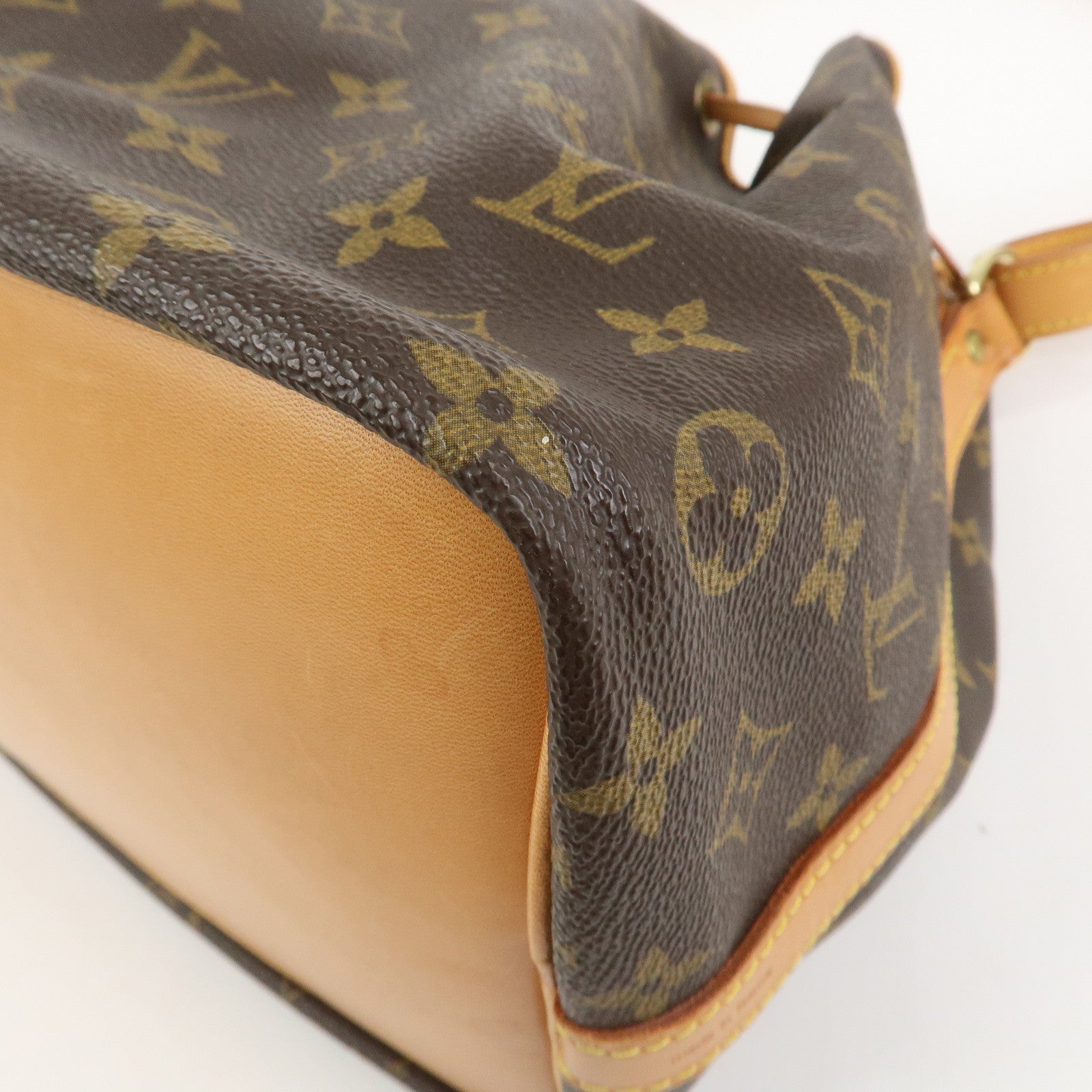 Louis Vuitton Monogram Petit Noe Shoulder Bag Brown M42226