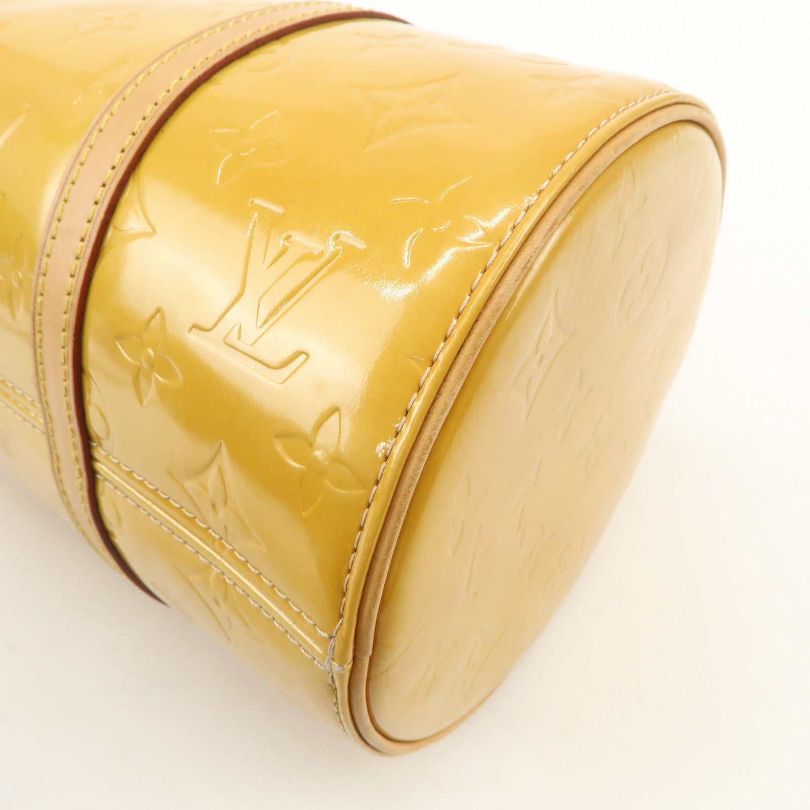 Louis Vuitton Monogram Vernis Leather Bedford Hand Bag Beige M91329