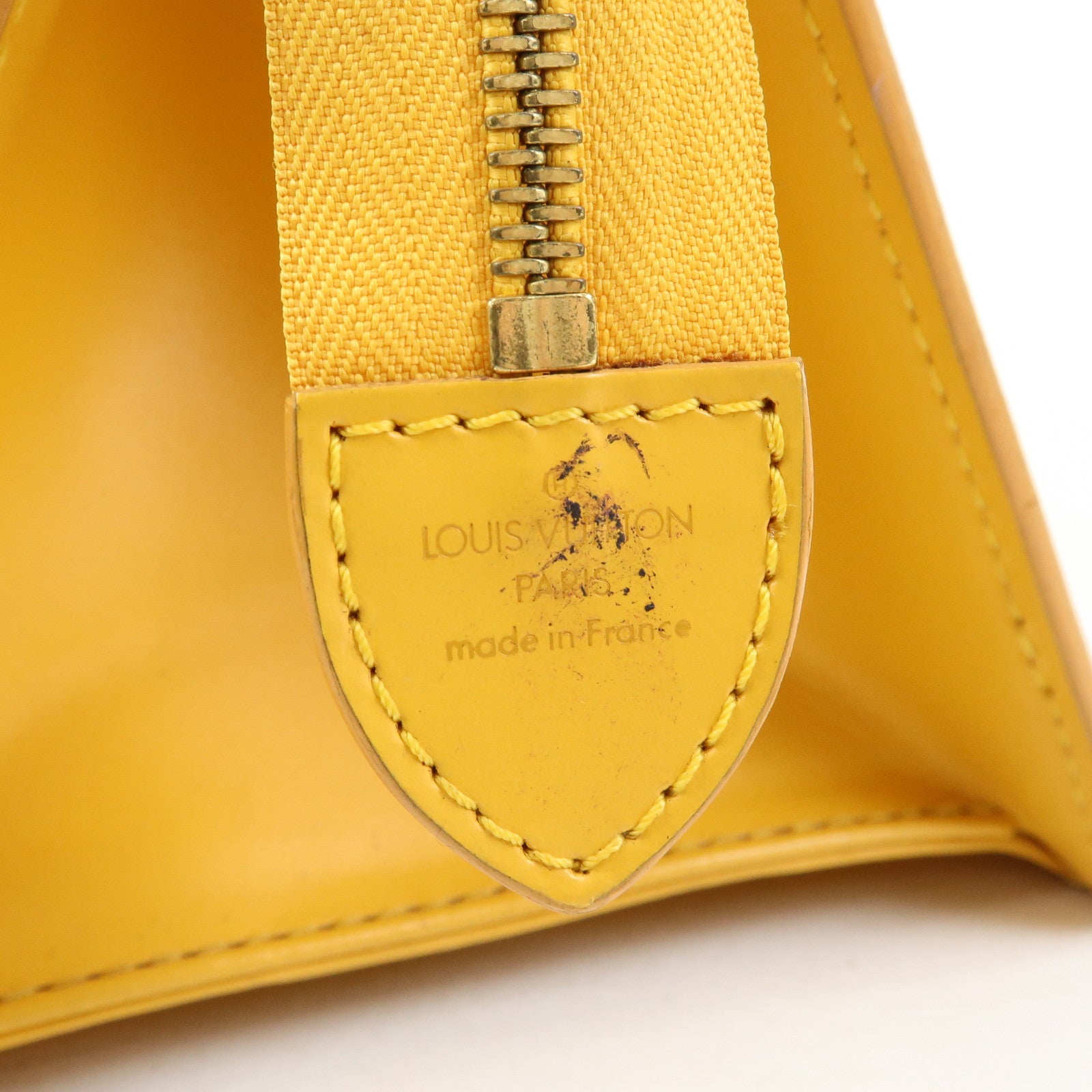 Louis Vuitton Epi Sac Triangle Hand Bag Tassili Yellow M52099