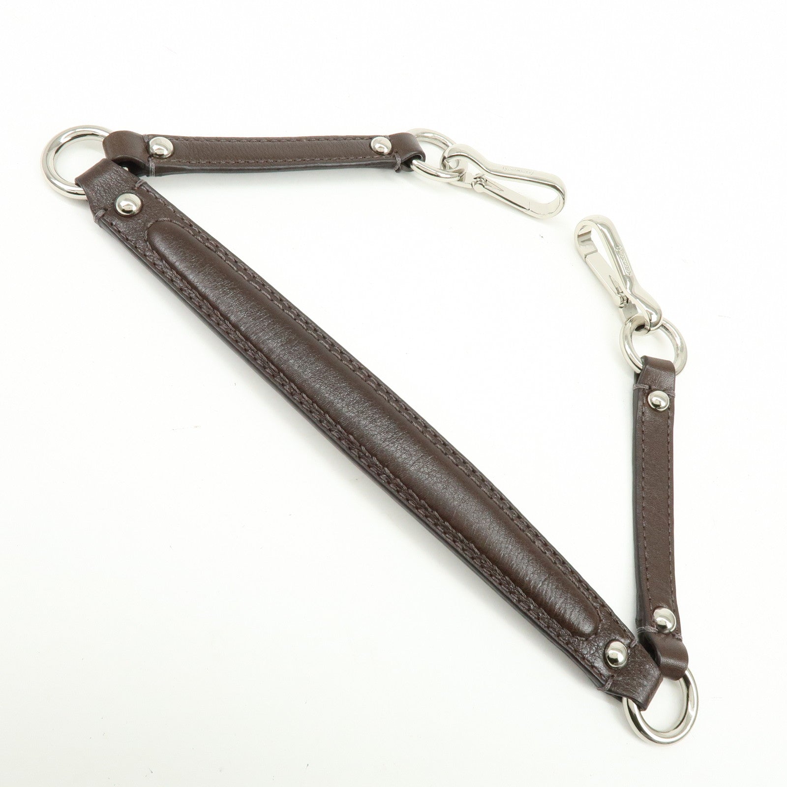 COACH Signature Nylon Learher 2Way Shoulder Bag Hand Bag Gold Brown