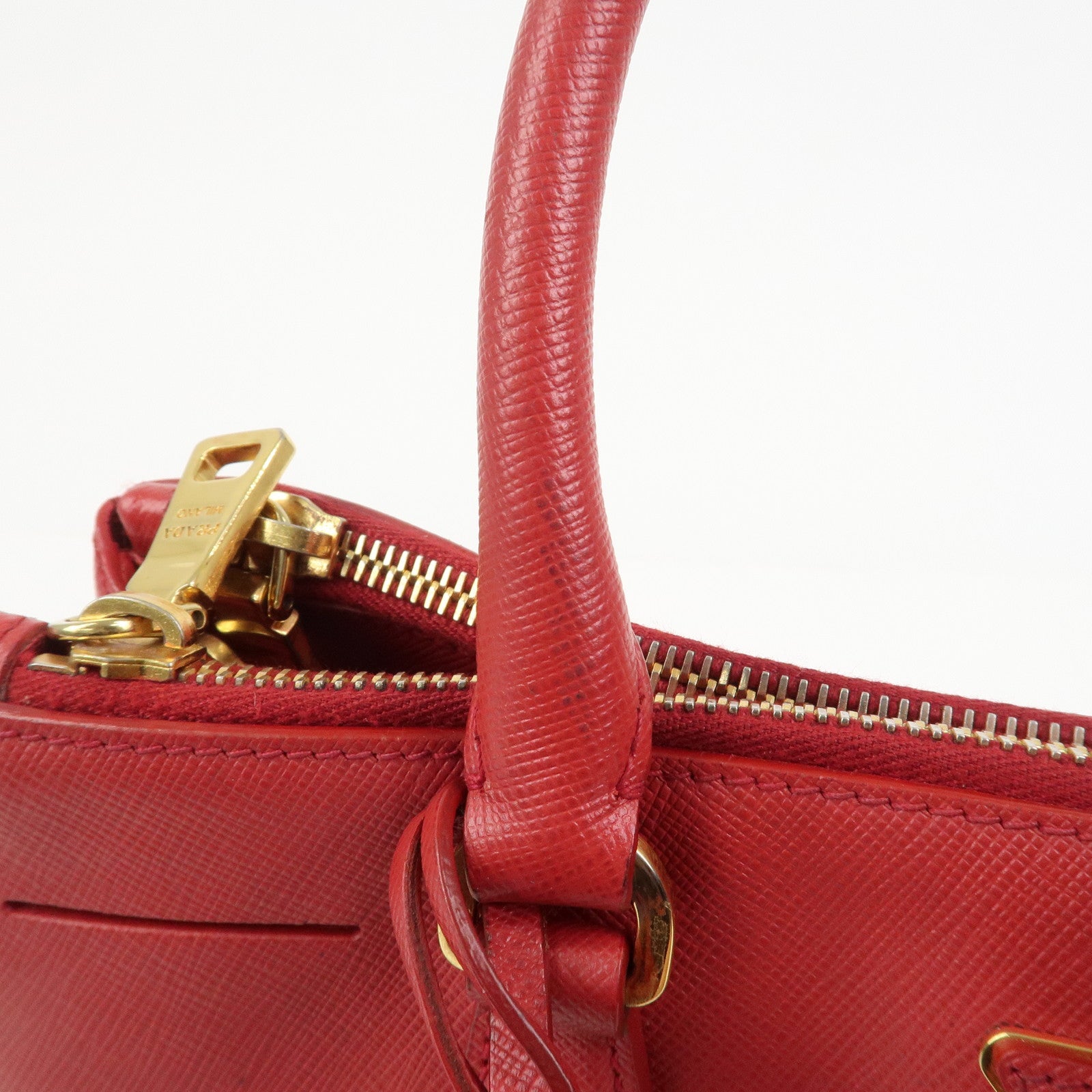 PRADA Saffiano Leather Galleria 2Way Shoulder Bag Hand Bag 1BA863