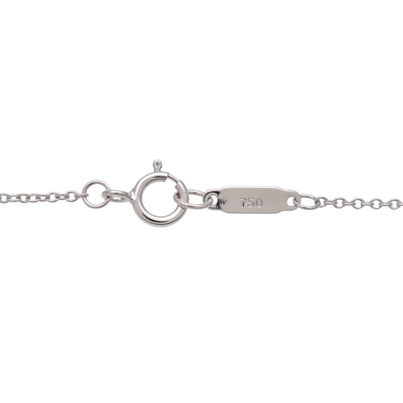 Tiffany & Co Metro Cross Diamond Necklace K18 750WG White Gold