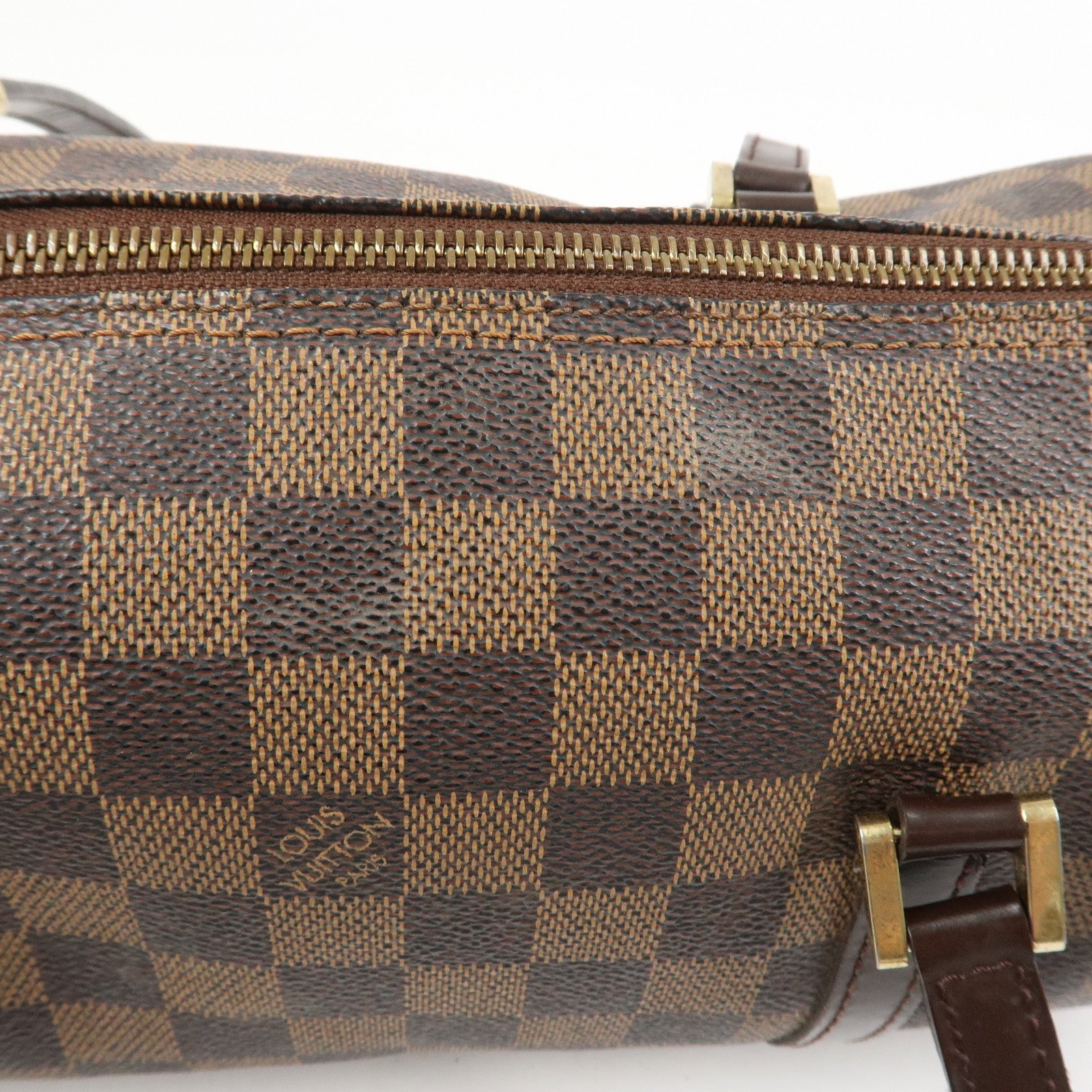 Louis Vuitton Damier Ebene Papillon 30 Hand Bag Brown N51303