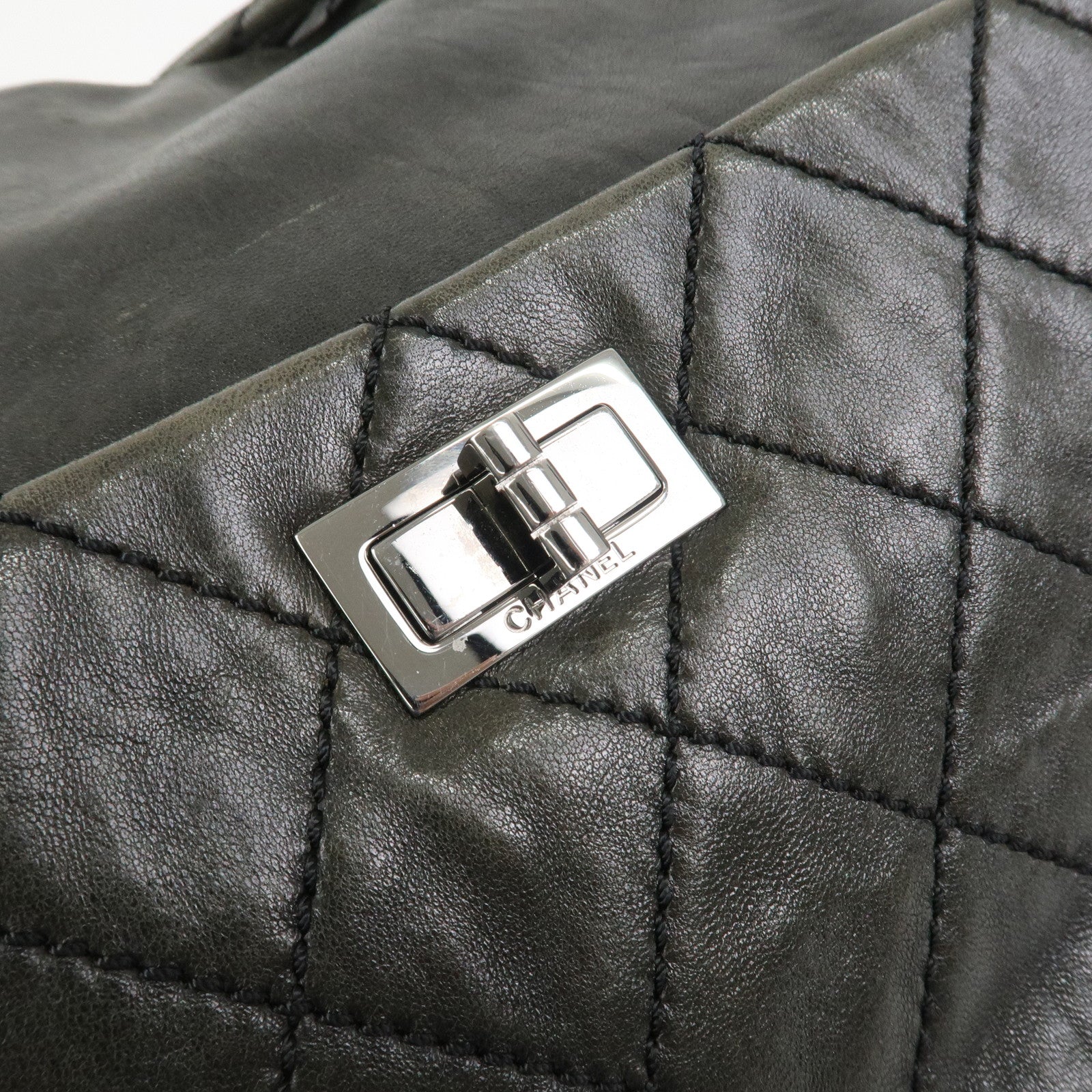 CHANEL Matelasse COCO Mark Leather Shoulder Bag Hand Bag Black