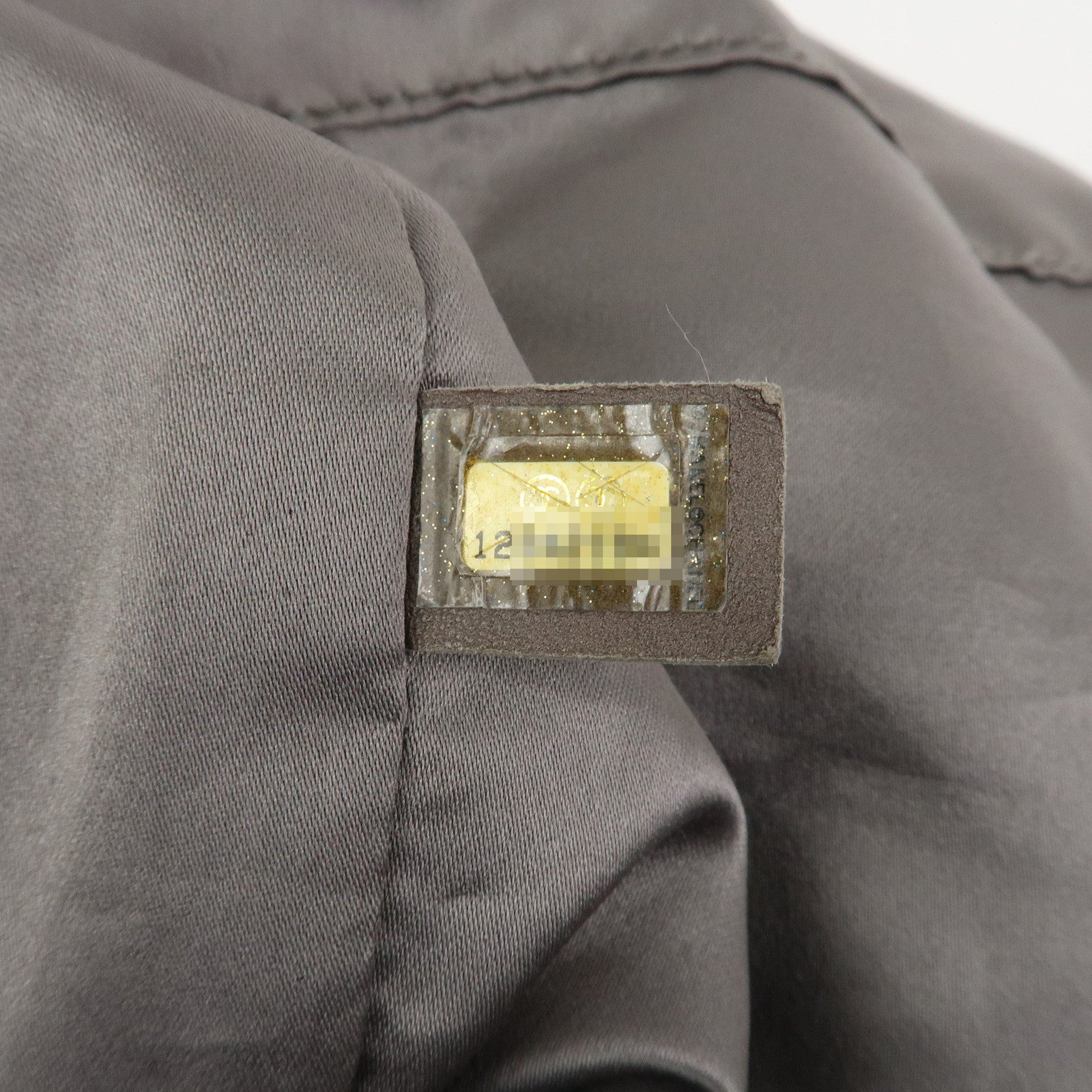 CHANEL Matelasse Canvas Large Shoulder Bag Black Silver