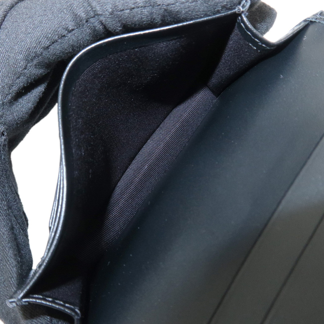 BVLGARI Leather Card Case Card Holder Black