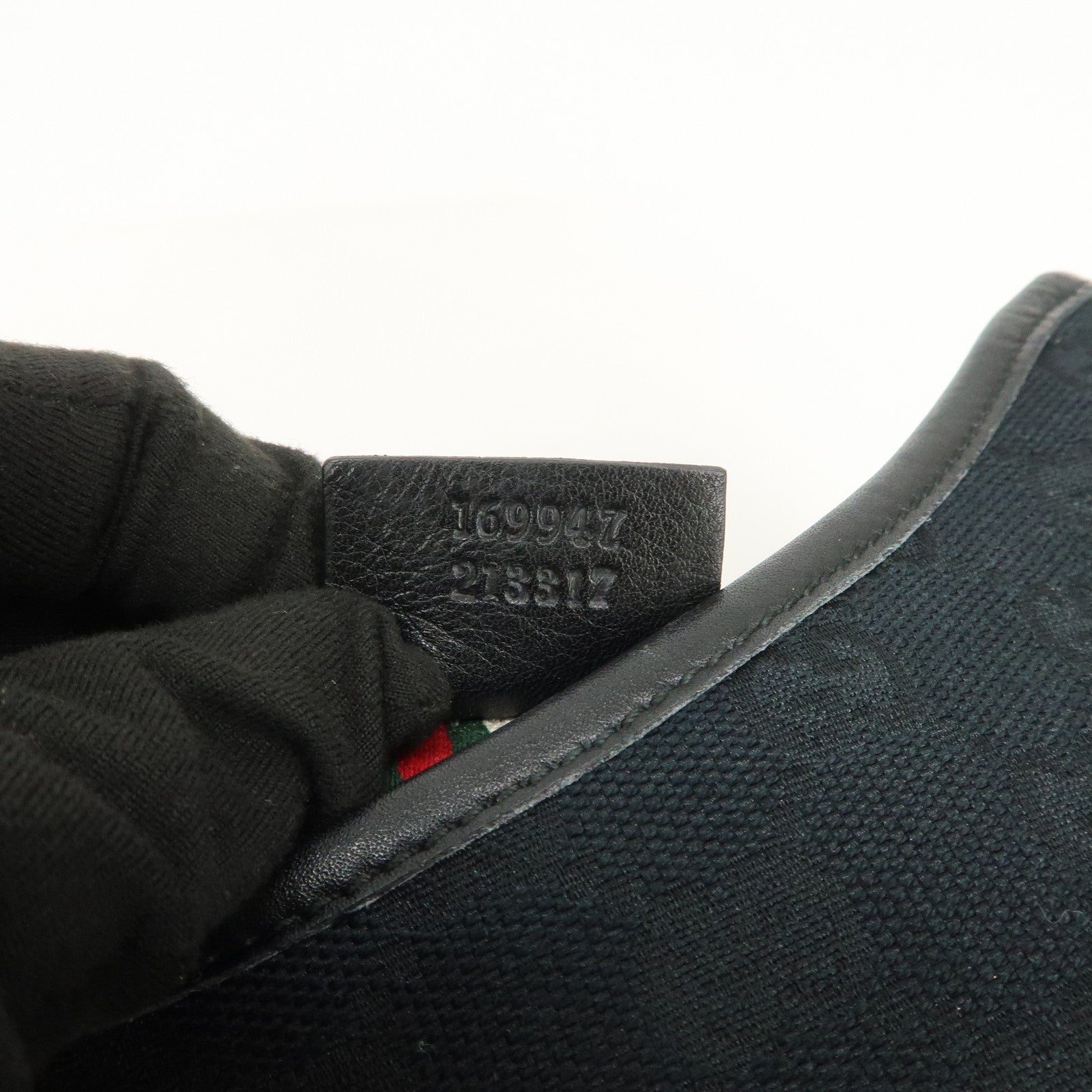 GUCCI Interlocking G GG Monogram Canvas Leather Shoulder Bag 169947