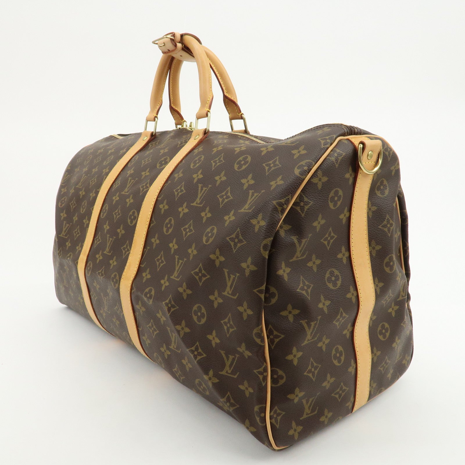 Louis Vuitton Monogram Keep All Bandouliere 55 Boston Bag M41414