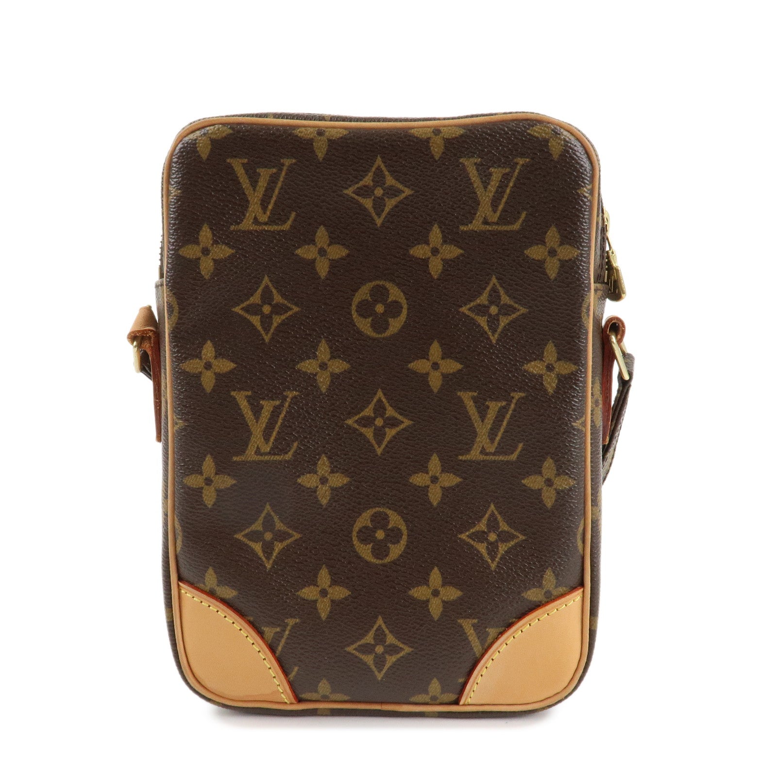 Louis Vuitton Monogram Danube Shoulder Bag Brown M45266 Used