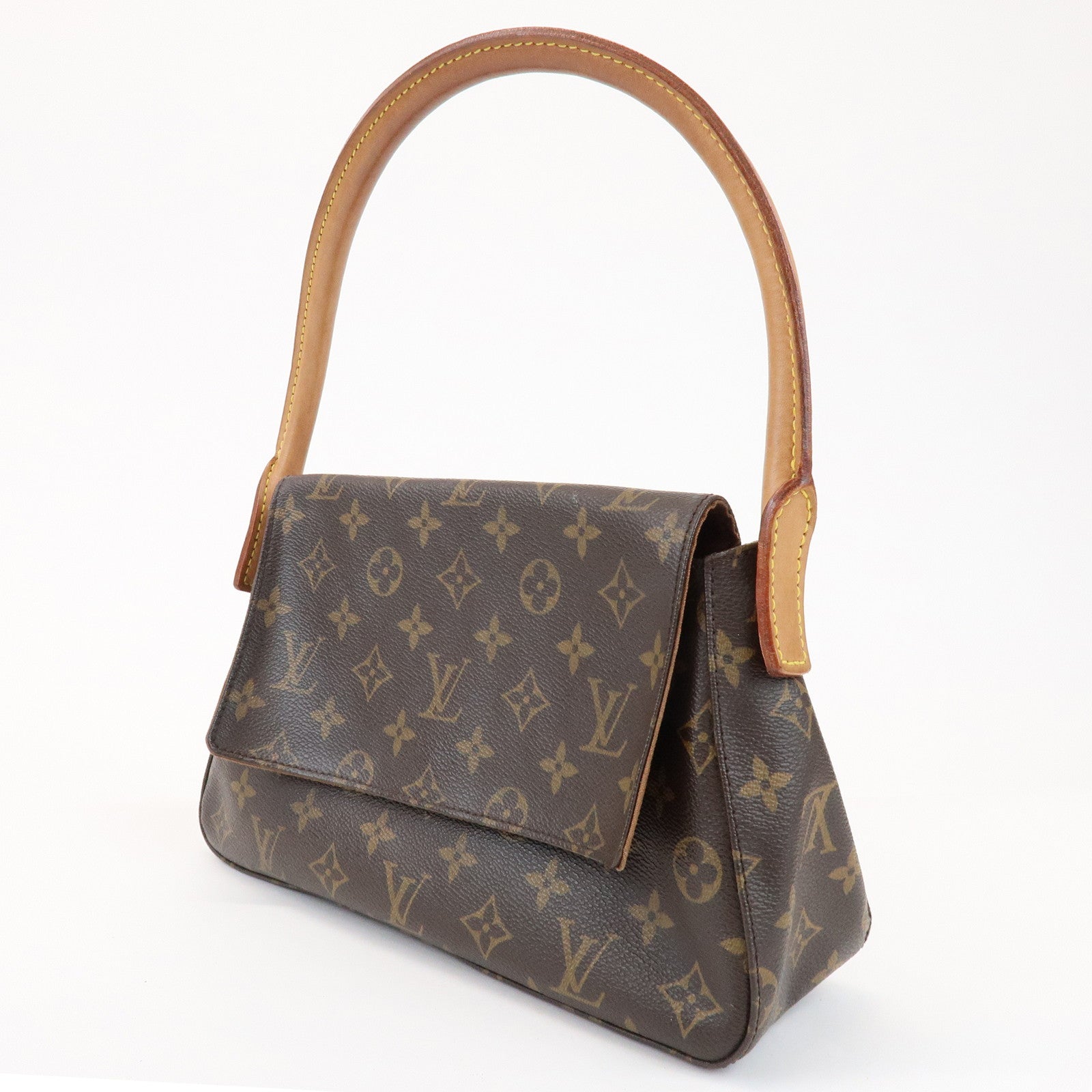 Louis Vuitton Monogram Mini Looping Shoulder Bag Brown M51147