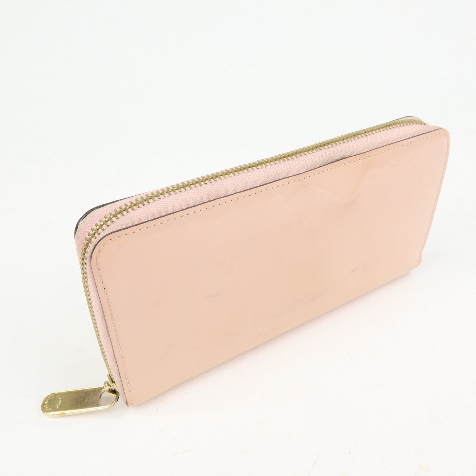 Louis Vuitton Monogram Vernis Zippy Wallet Rose Ballerine M61226