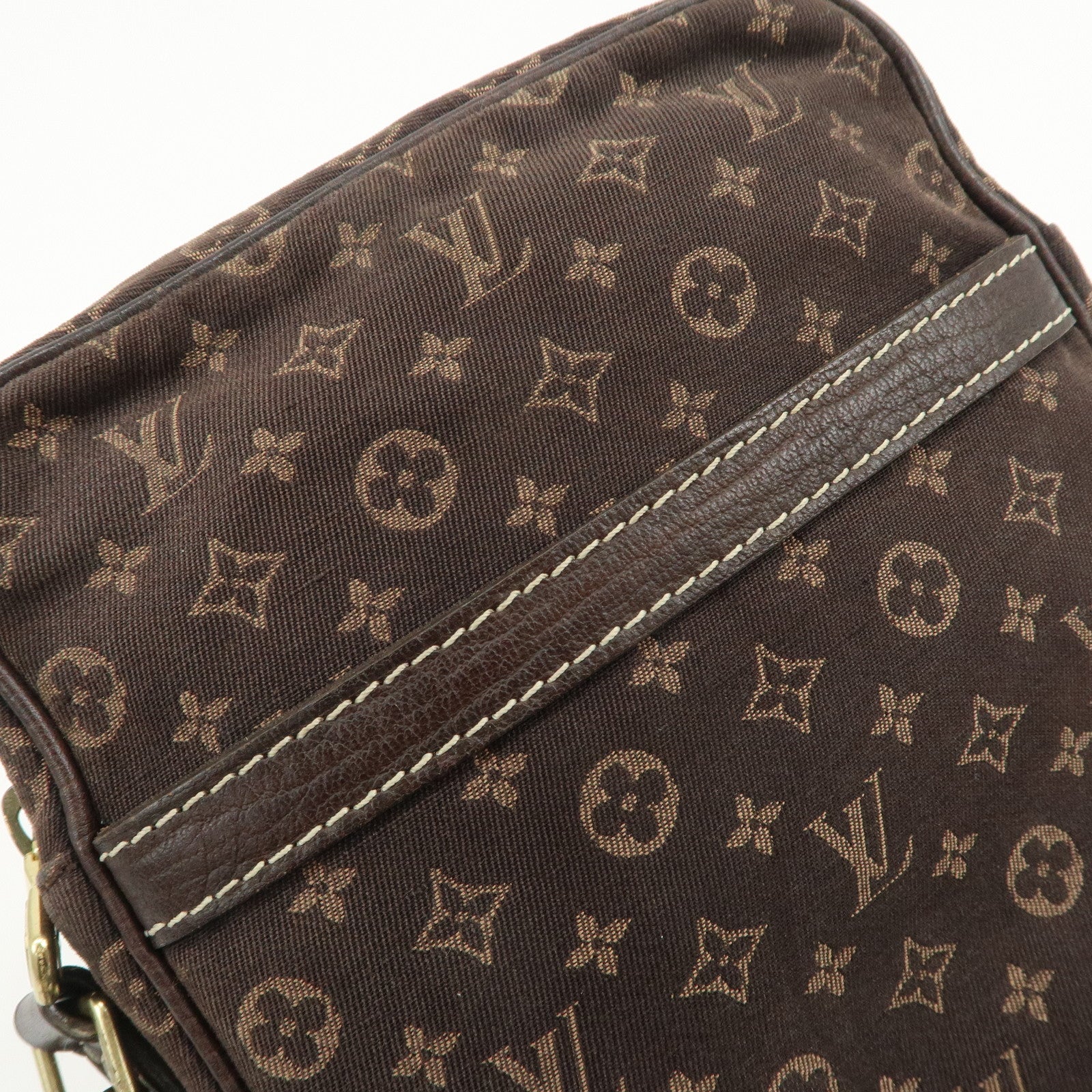 Louis Vuitton Monogram Mini Lin Danube Shoulder Bag Brown M95228