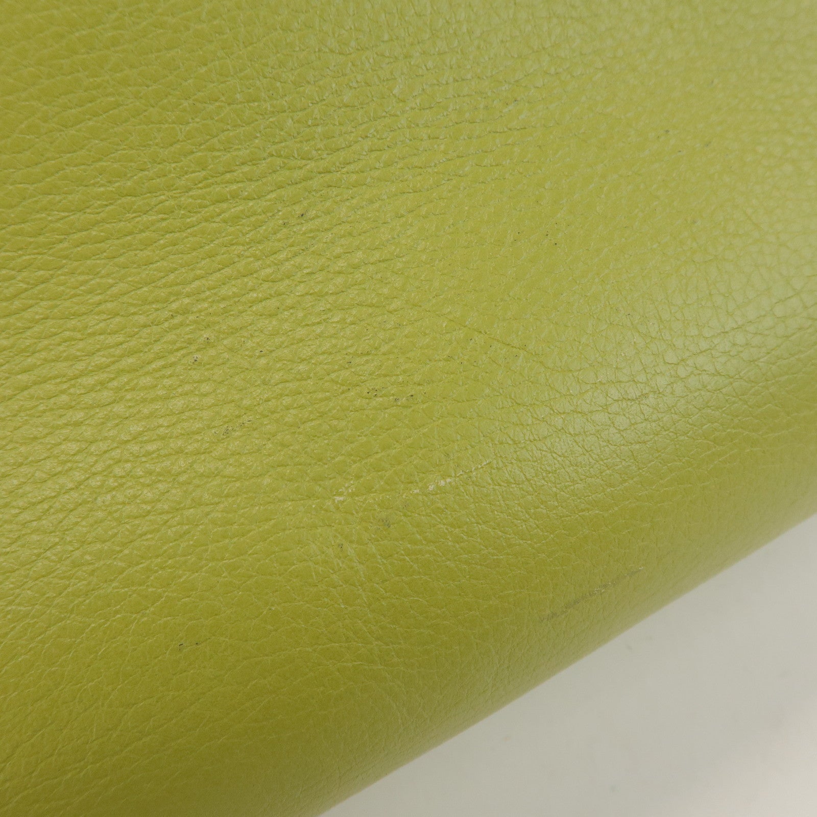 LOEWE Heritage Calf Leather Tote Bag Shoulder Bag Light Green
