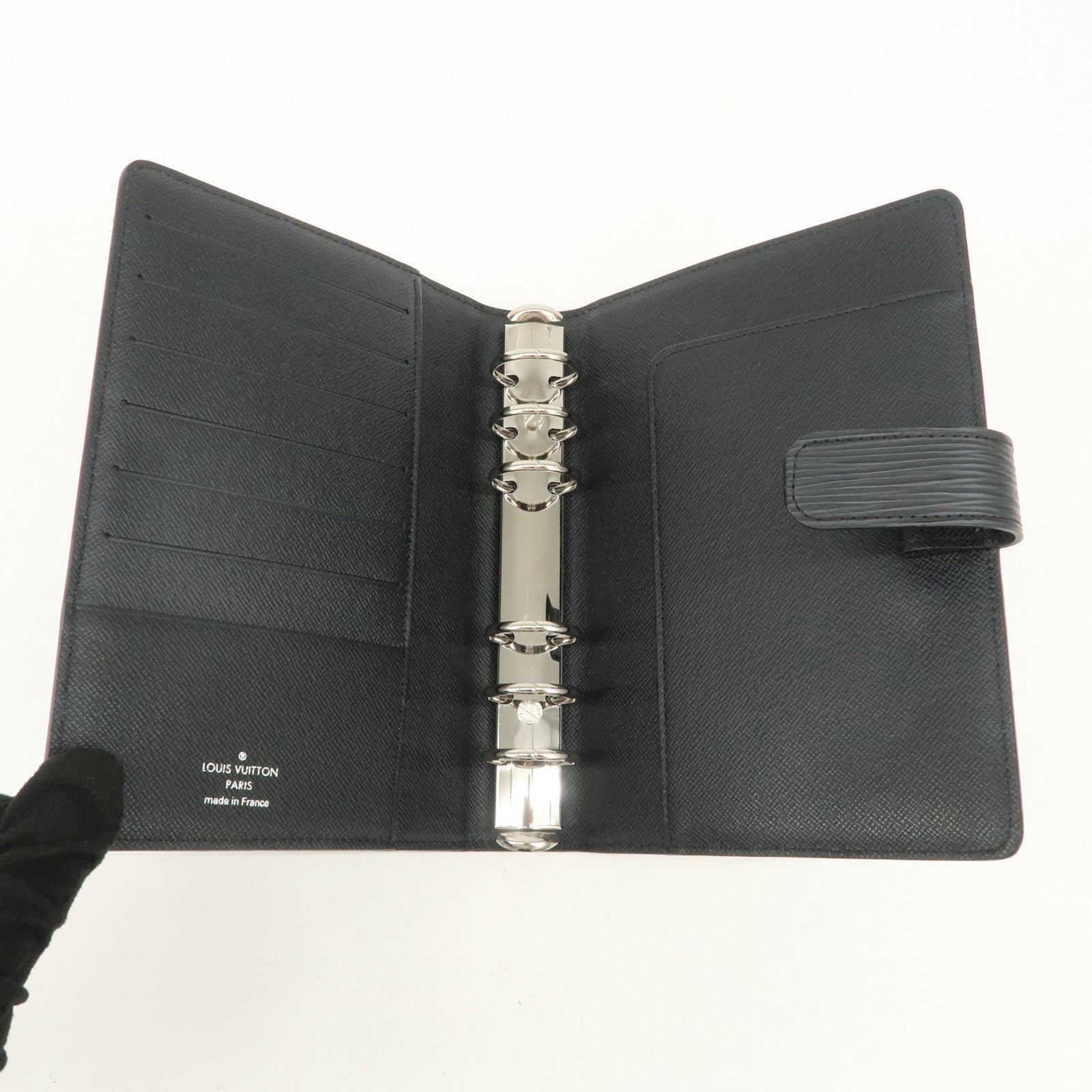 Louis Vuitton Epi Agenda MM Planner Cover Noir Black R20202