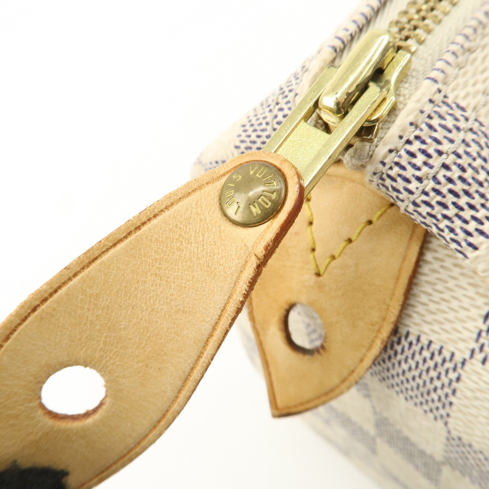 Louis Vuitton Damier Azur Speedy 25 Boston Bag Hand Bag N41534 Used