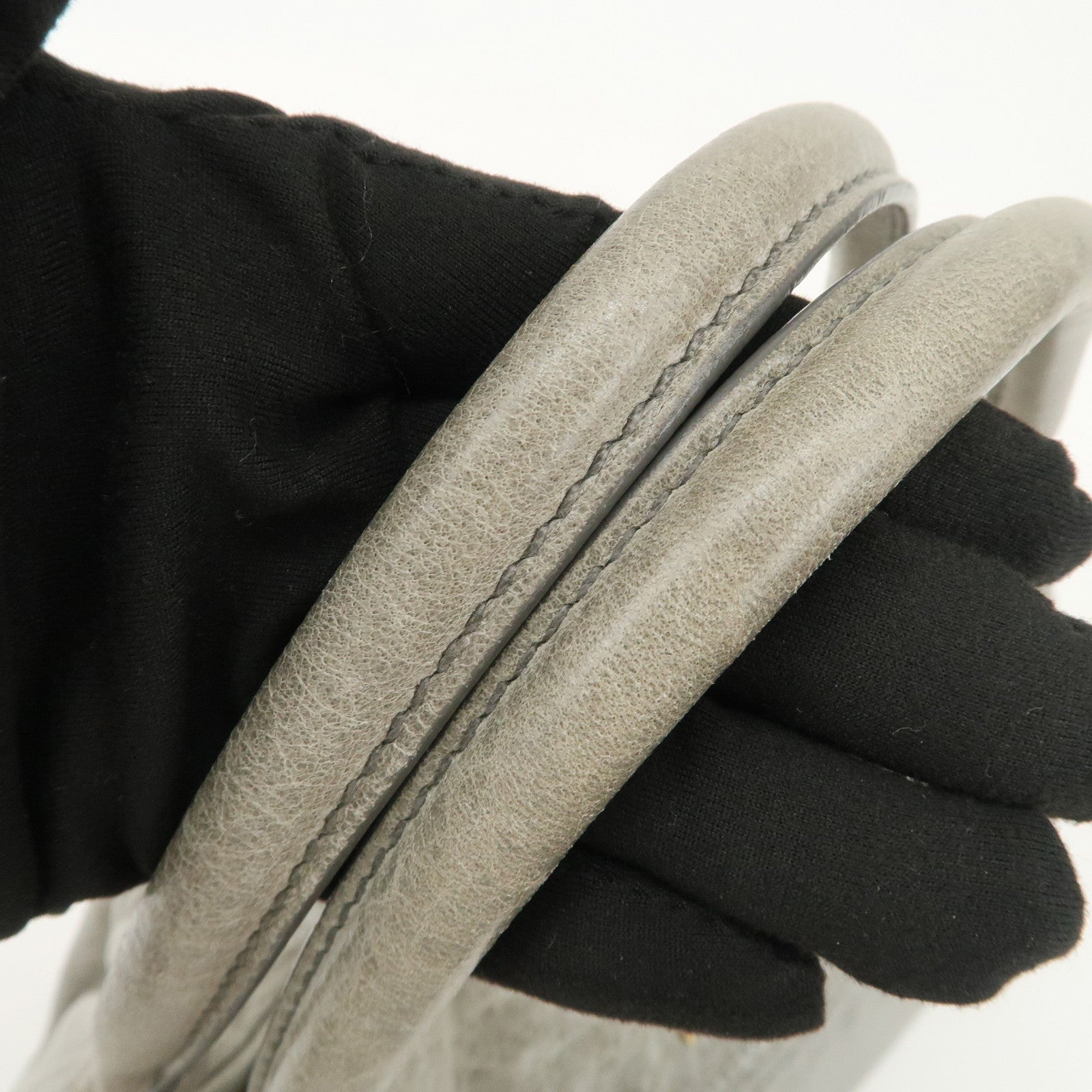 MIU MIU Nappa Leather Hand Bag Emerald Green Used