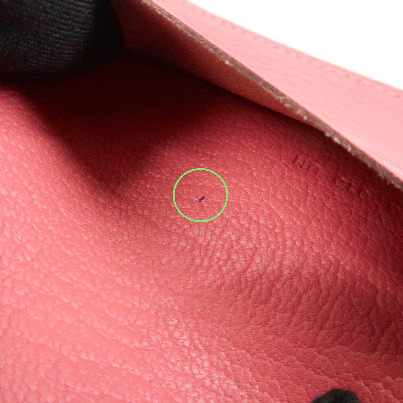 HERMES Leather Agenda PM Planner Cover 笆。X Stamped Rose Azalee Used